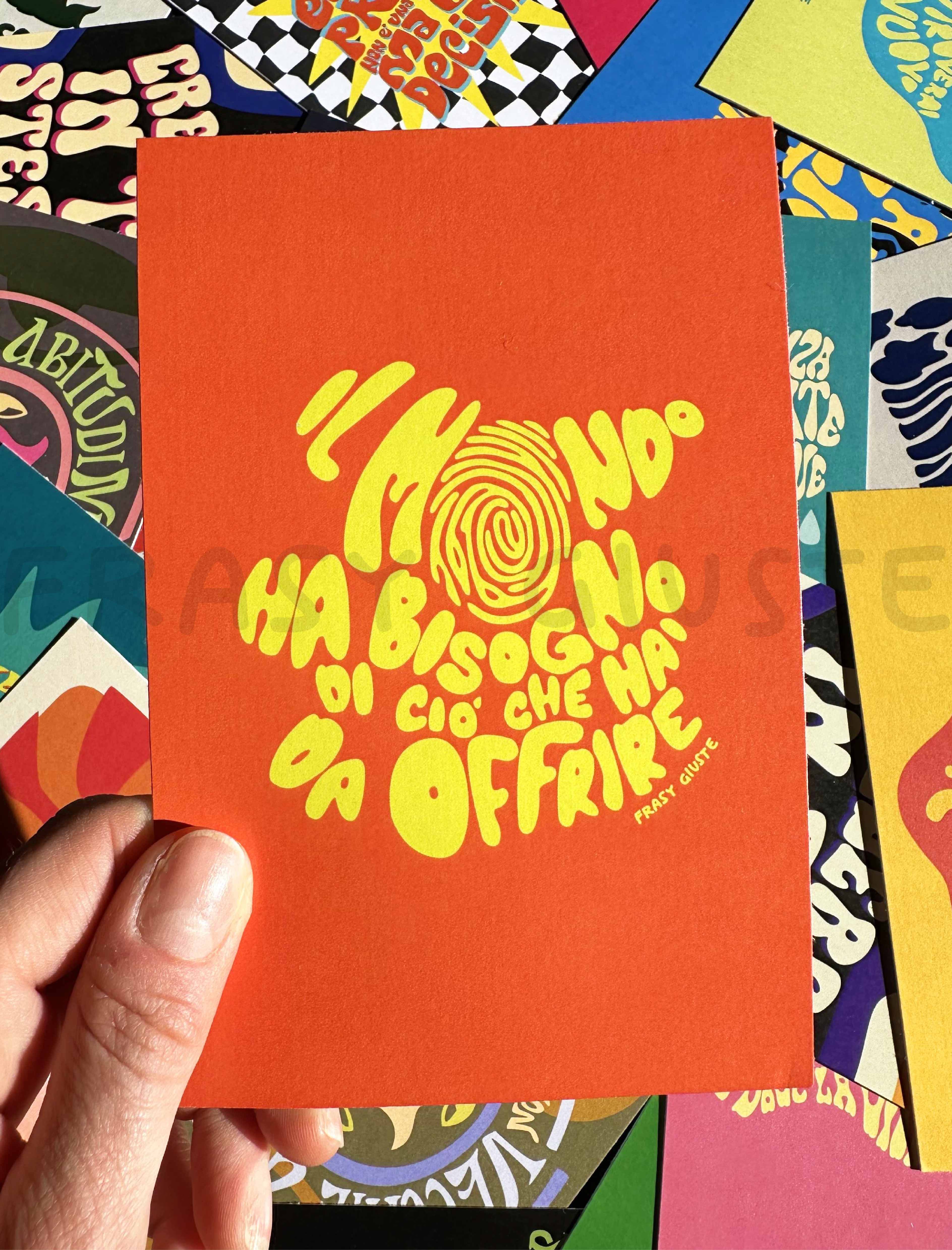 Poster "Offrire al mondo" #3B