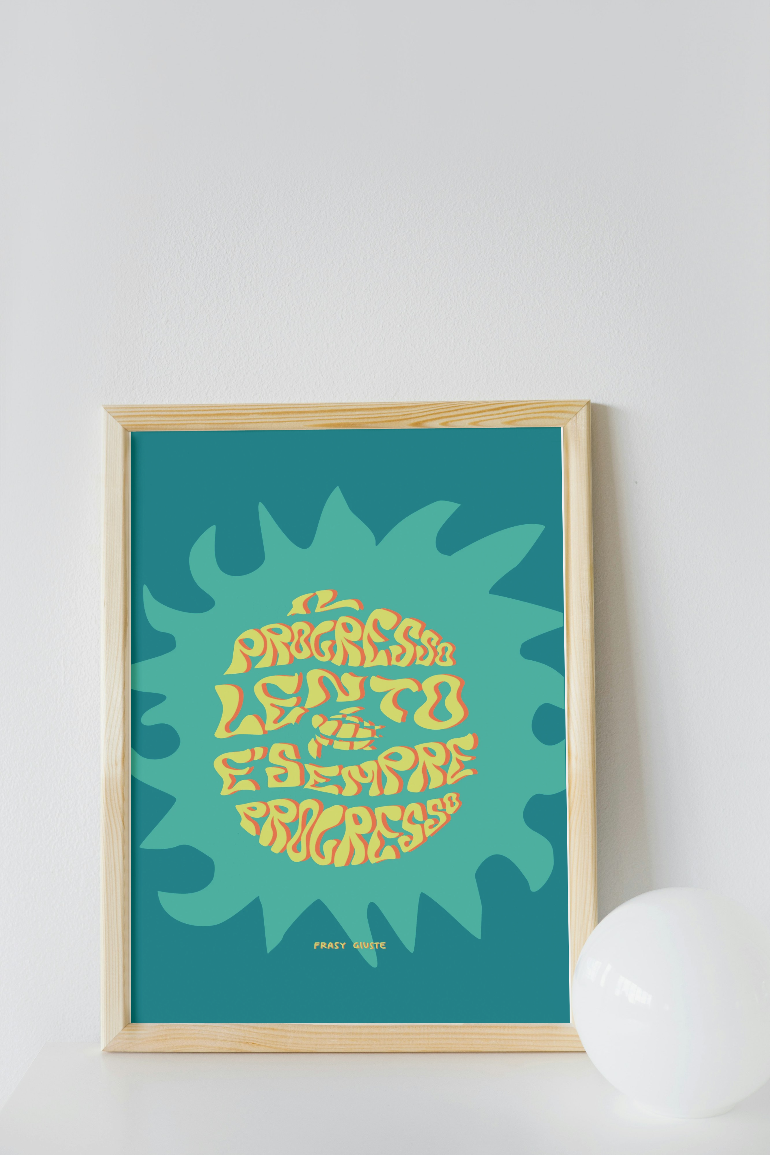 Poster "Progresso Lento" #20