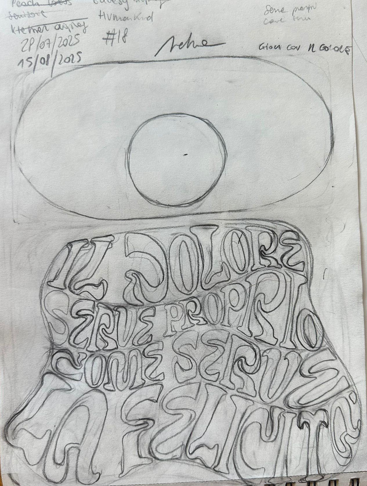 Poster "Il dolore serve" #18A