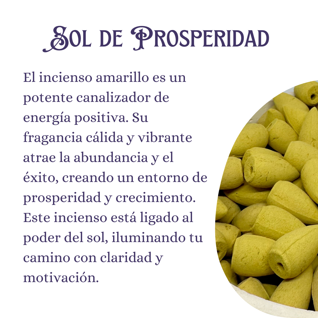 Incienso cono "Sol de Prosperidad" 