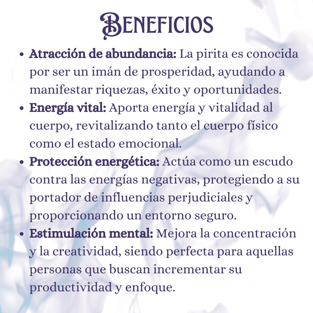 PIRITA | PIEDRA DE ABUNDANCIA Y ENERGIA VITAL