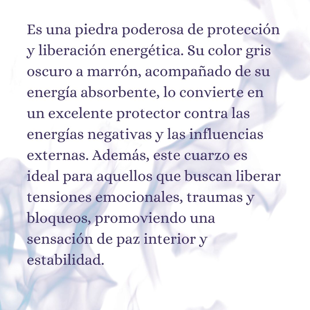 CUARZO AHUMADO | Piedra de protección y liberación energética