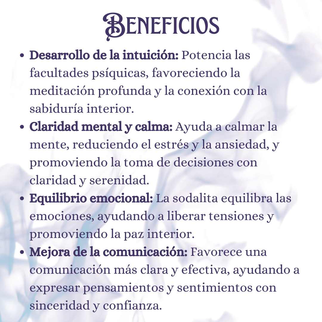 SODALITA | Piedra de Intuición y Armonía Mental