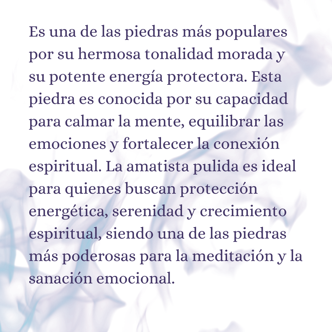 AMATISTA PULIDA |  Piedra de Serenidad y Protección Espiritual