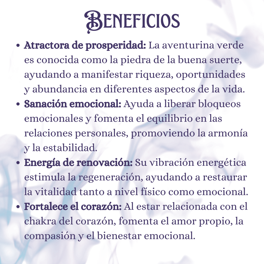 AVENTURINA PULIDA | Piedra de Prosperidad y Sanación