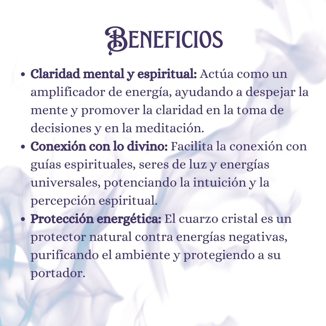 CUARZO CRISTAL | Piedra de Claridad y Energía Universal 