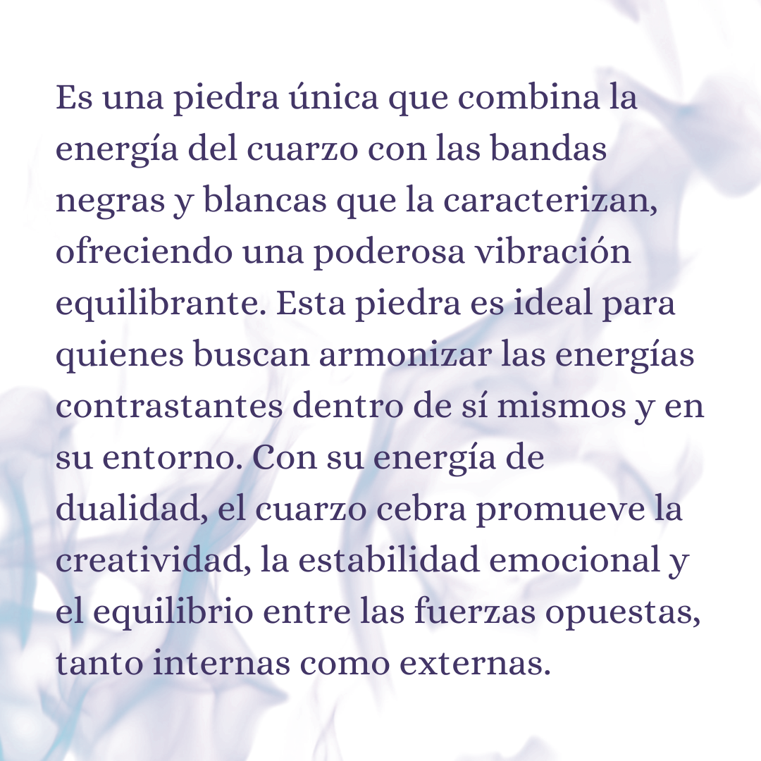 CUARZO CEBRA | Piedra de Equilibrio y Energía Creativa
