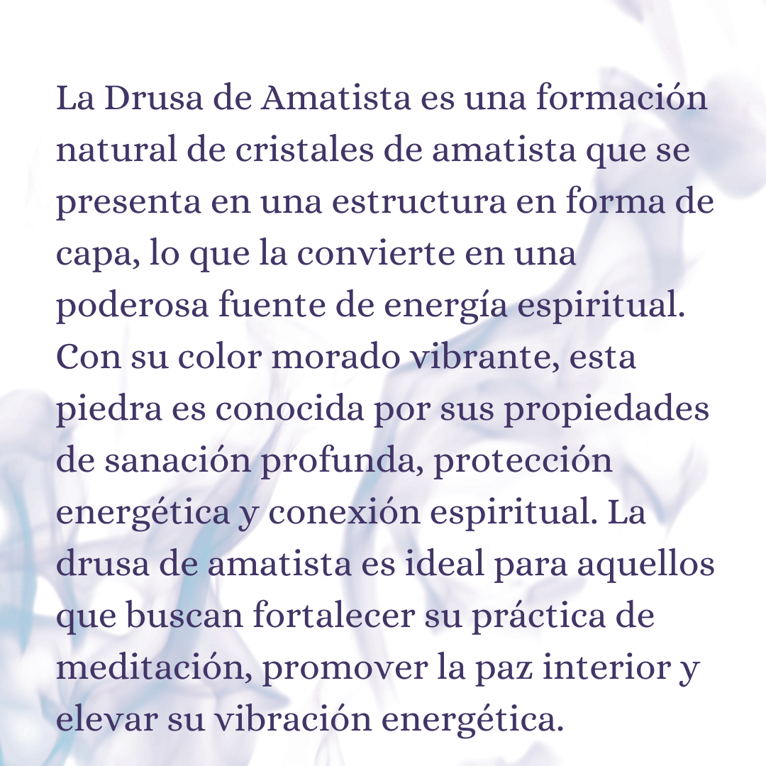 DRUSA DE AMATISTA | Piedra de Sanación y Protección Espiritual
