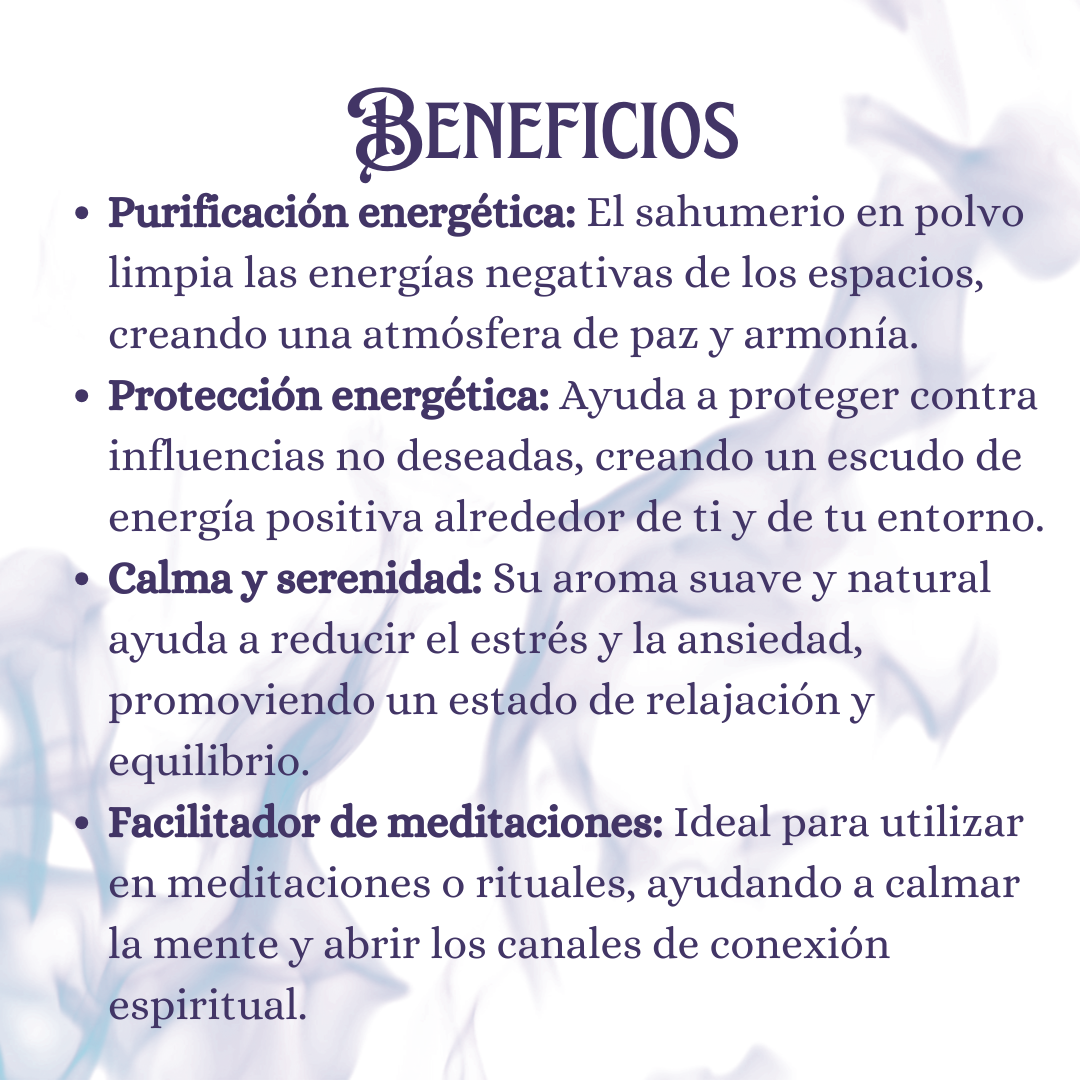 Sahumerio en Polvo | Hechizos de Humo (Con 3 Carbones) 