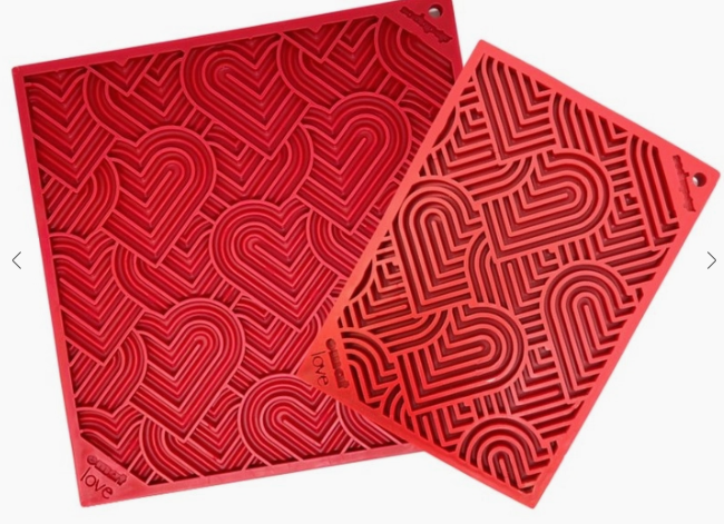 Tapis de léchage coeurs - Sodapup