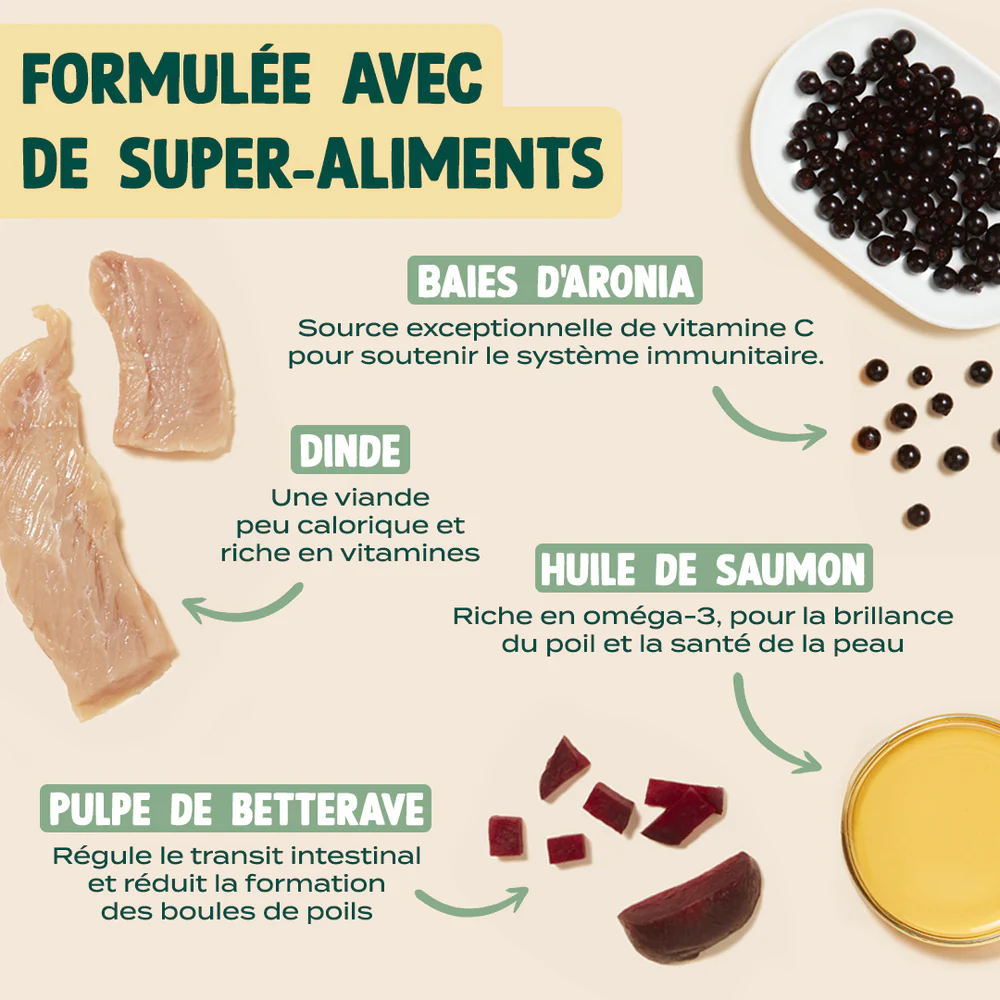 Biscroc' anti boules de poils pour chat - 50 g