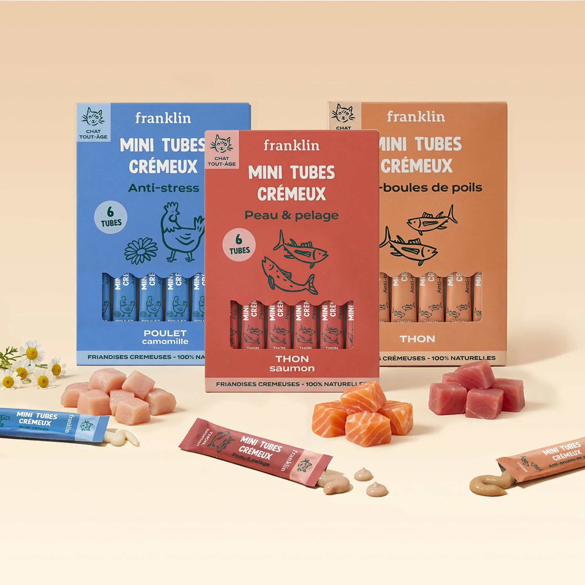 Mini tube crémeux pour chats - au choix 