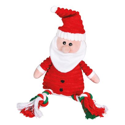 Peluche père noël pour chien - 45 cm