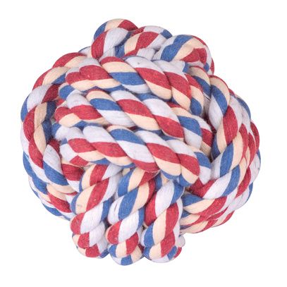 Balle en corde pour chien - taille M 