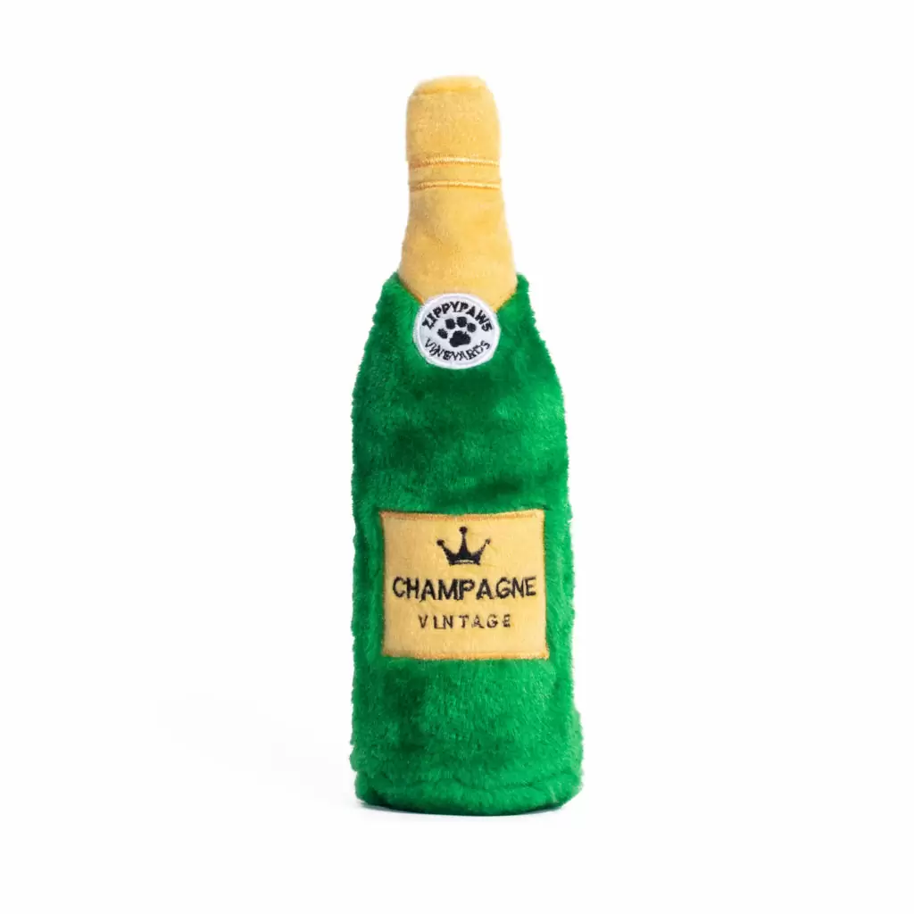 Bouteille de champagne pour chien