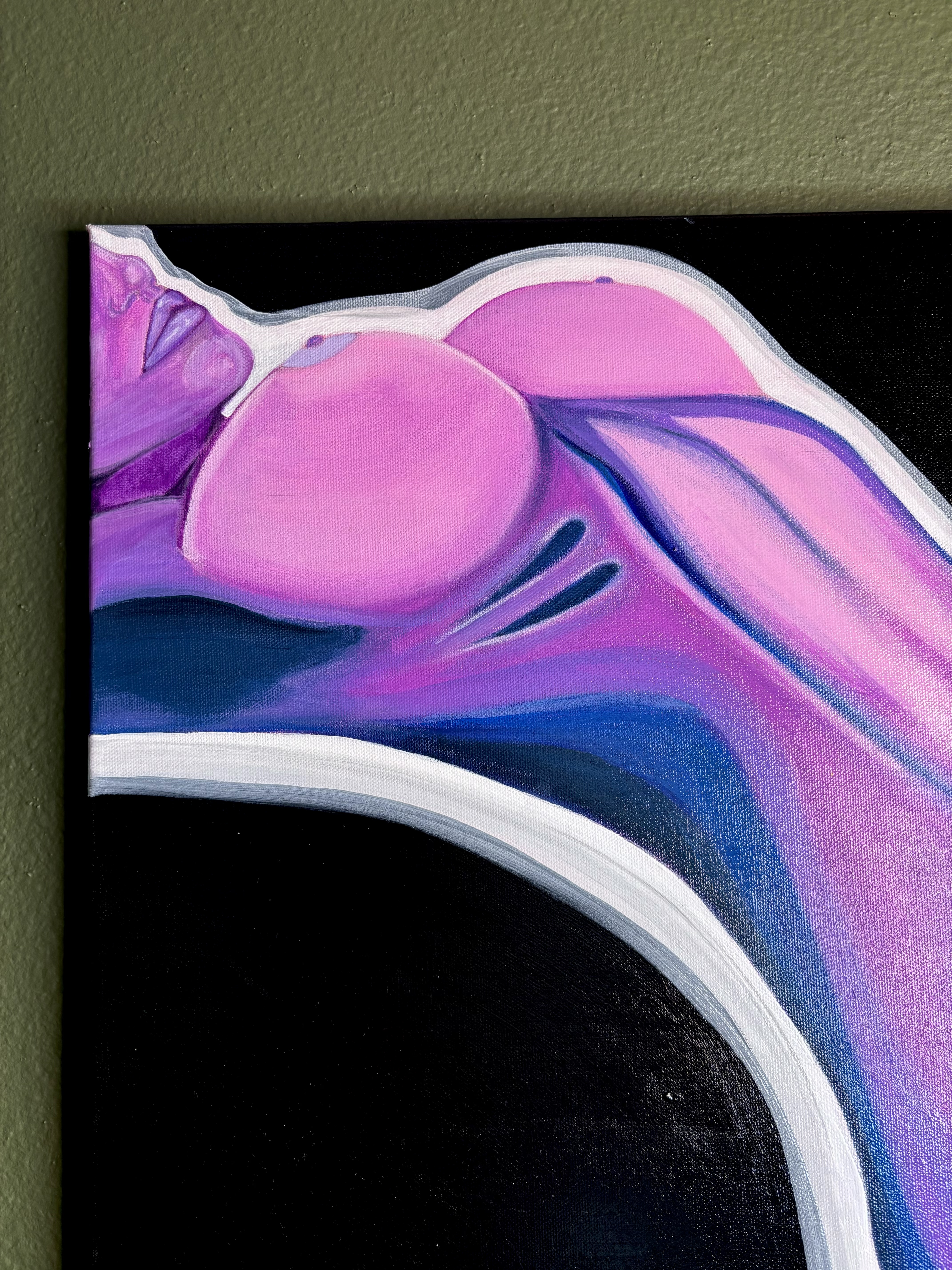 Silhouette in Indigo velvet