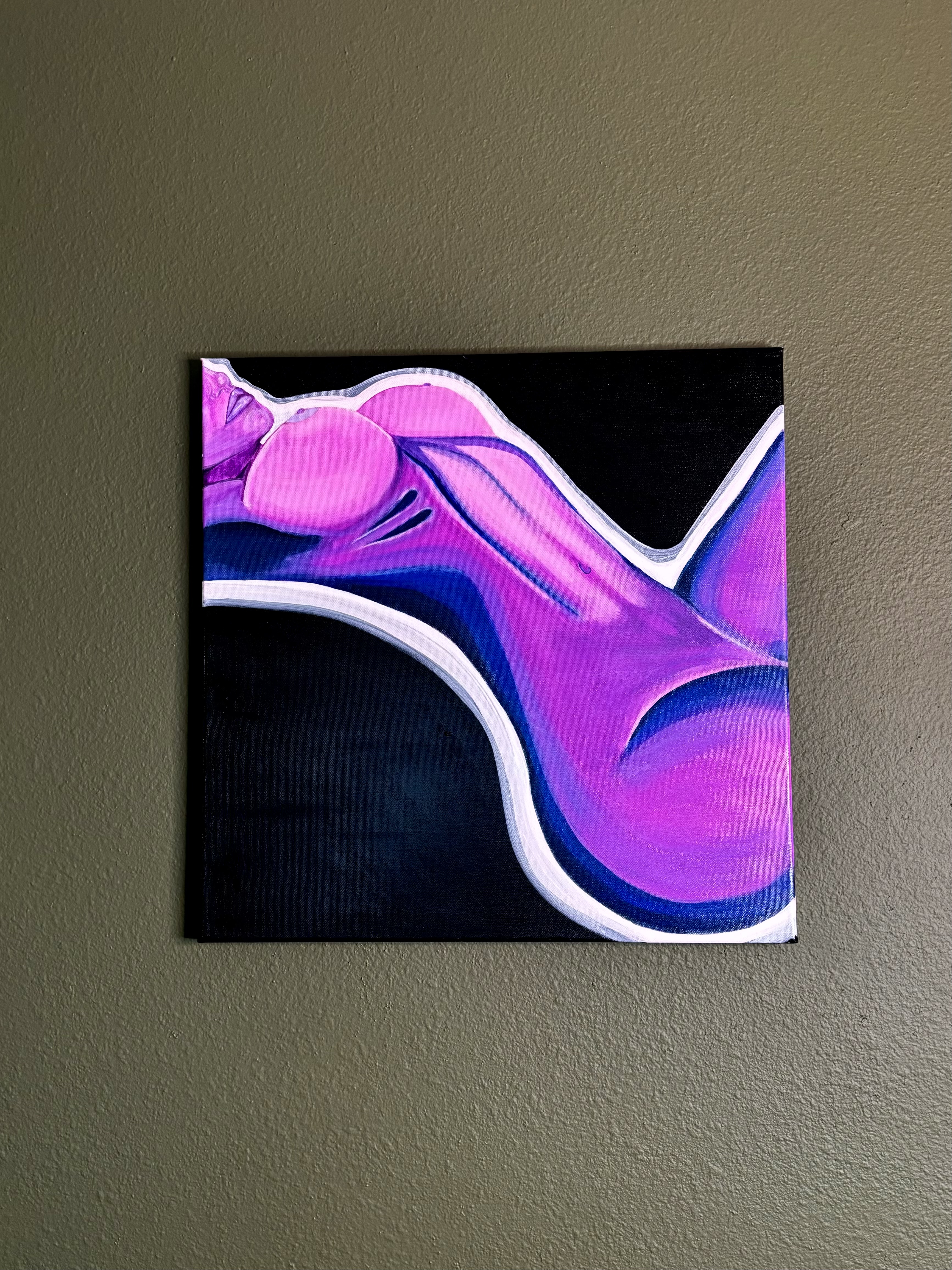 Silhouette in Indigo velvet