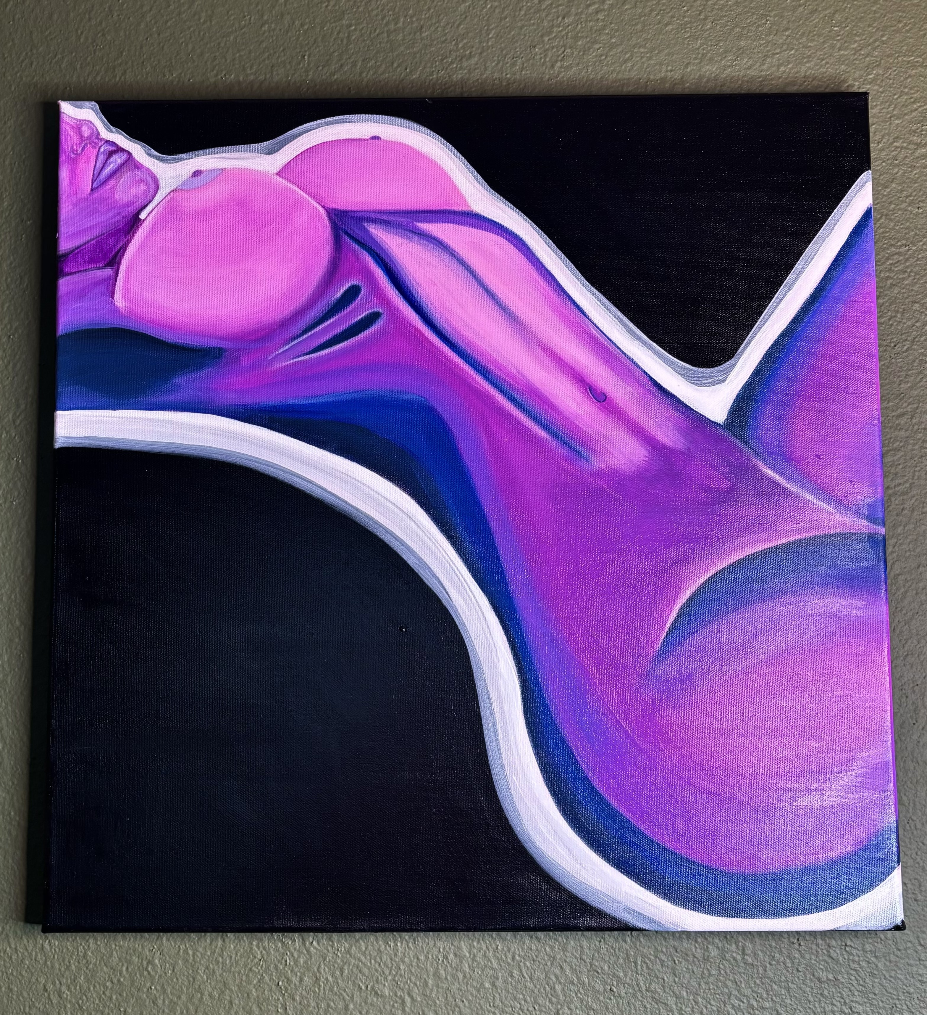 Silhouette in Indigo velvet