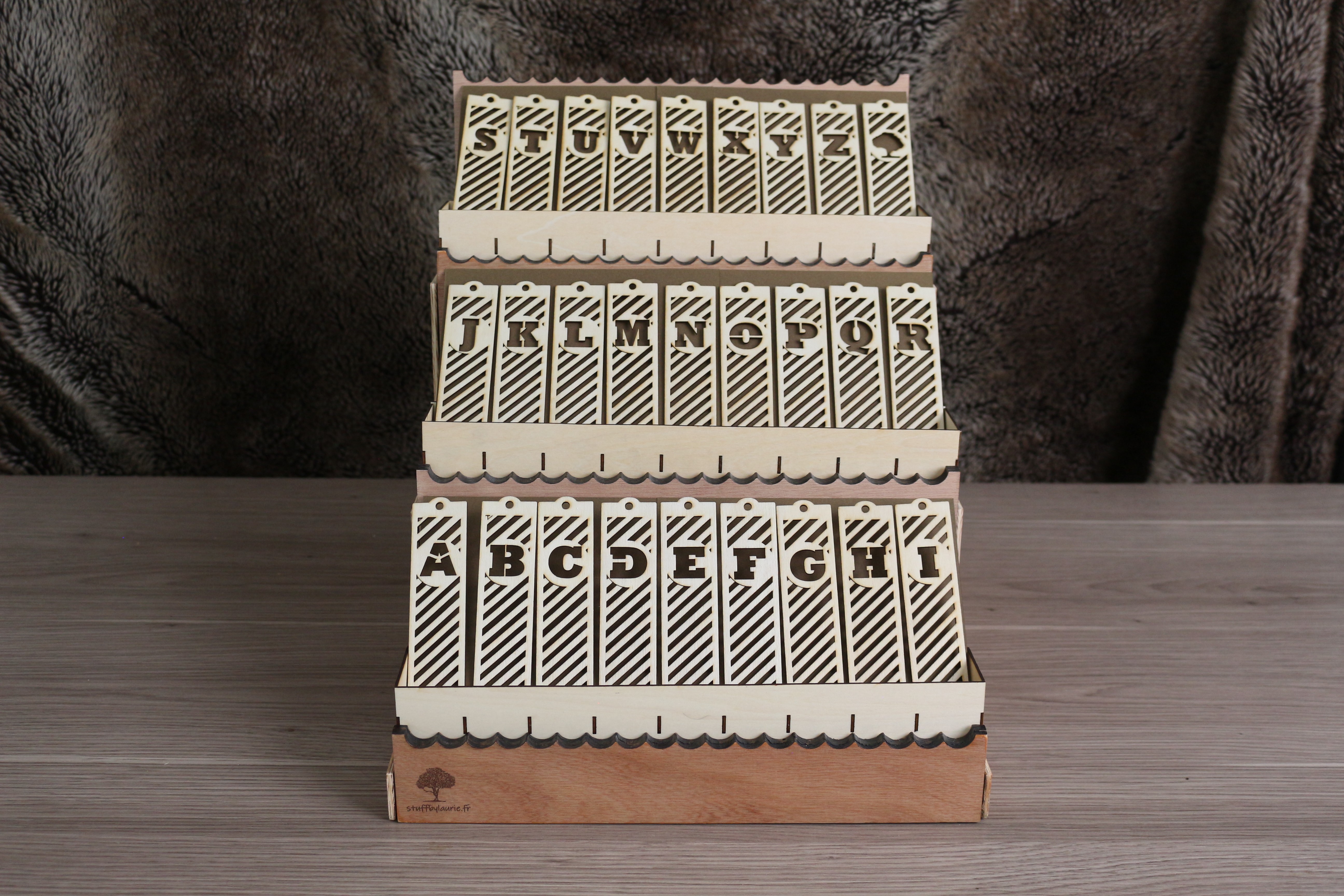 Marque-page lettre de l'alphabet 