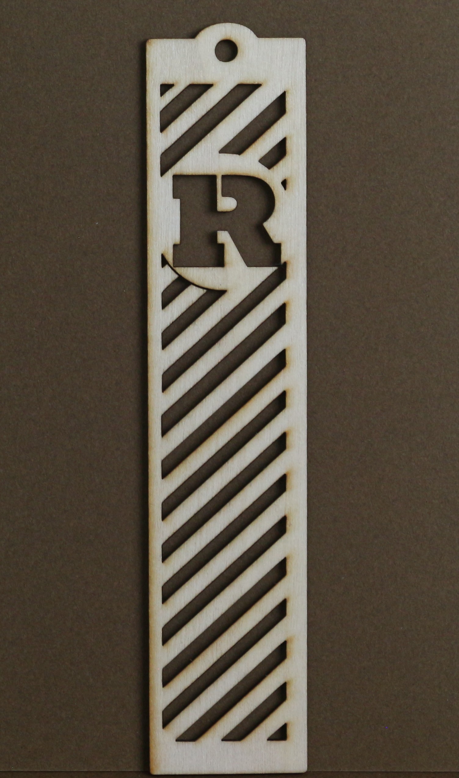 Marque-page lettre de l'alphabet 