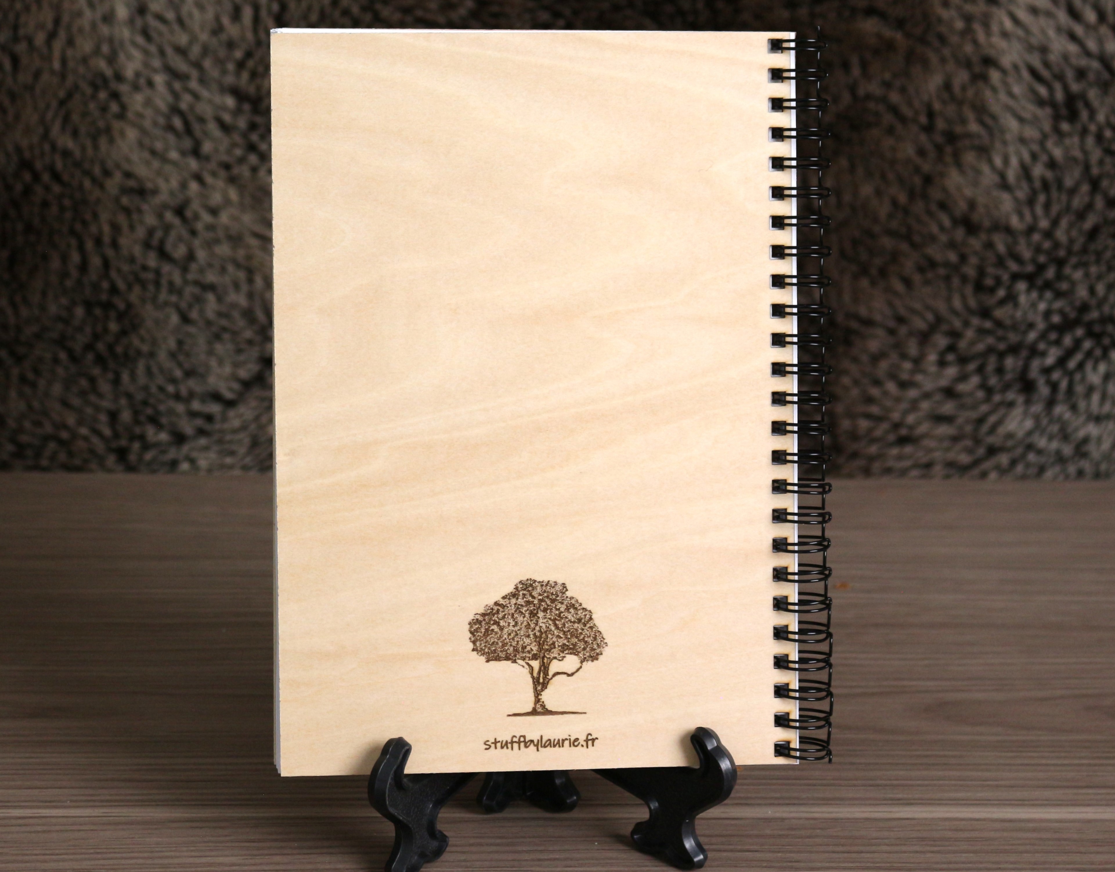 Carnet en bois personnalisable