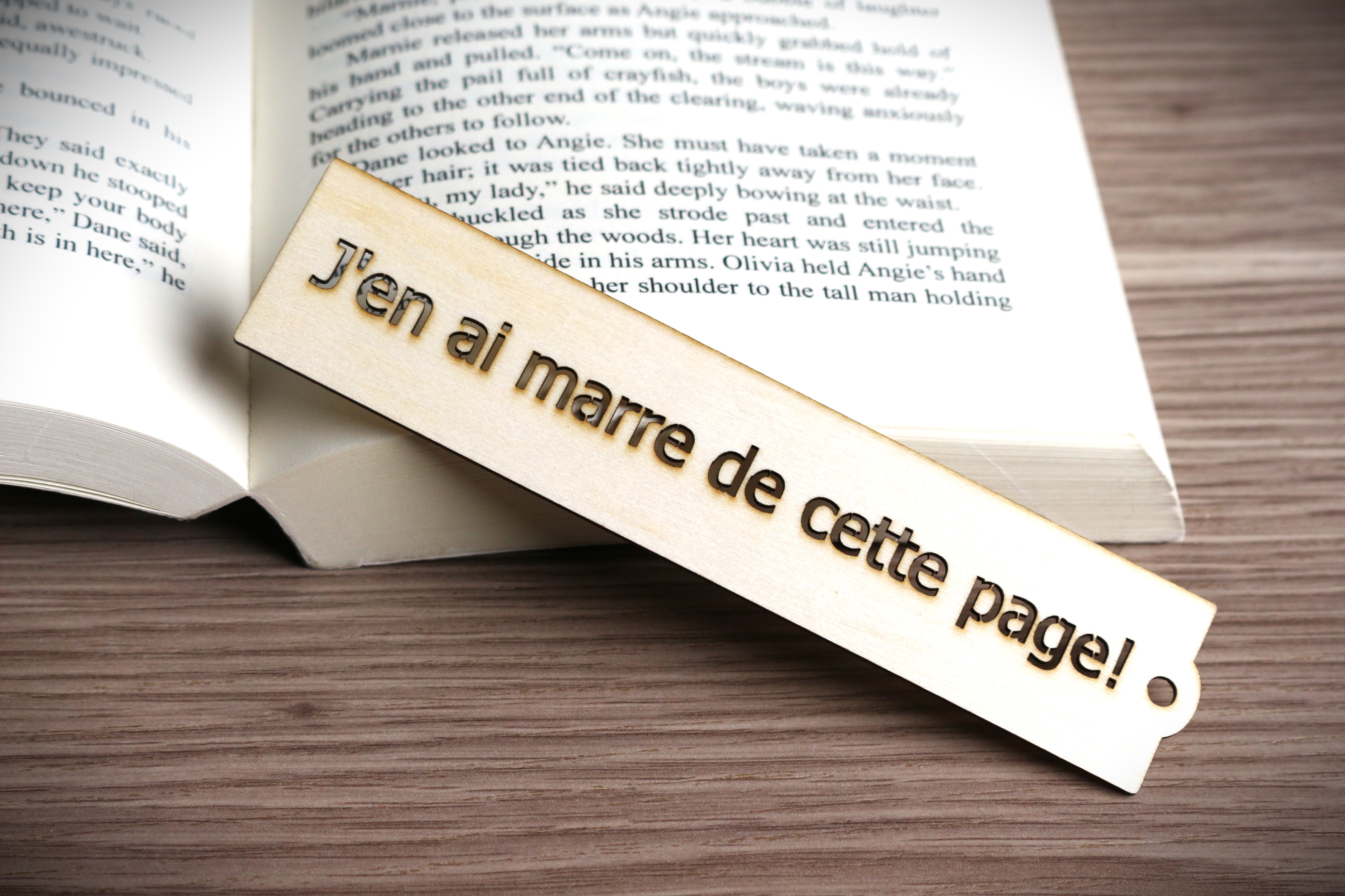 Marque-page avec citation