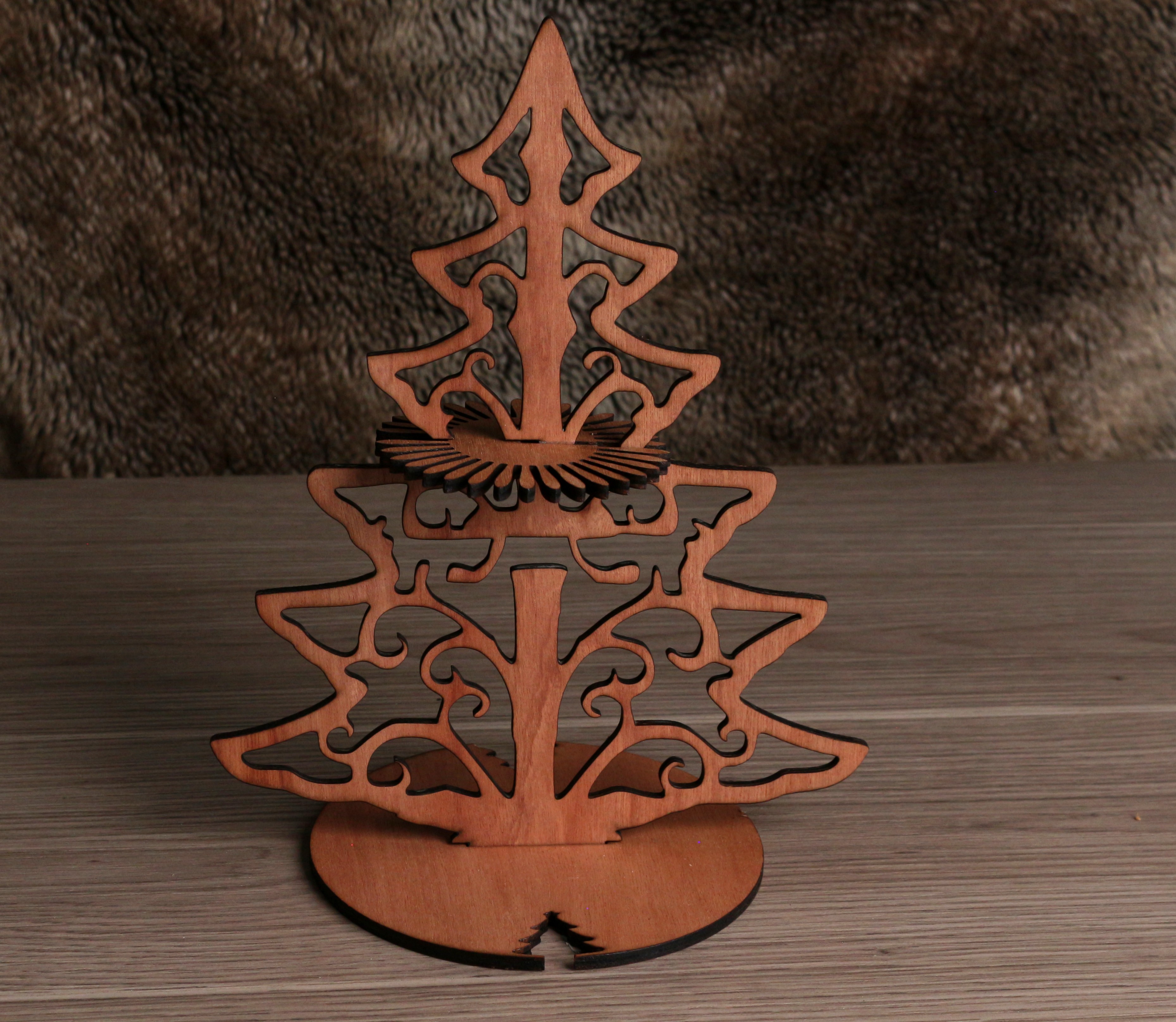 Présentoir de serviettes de table - Sapin de Noël 