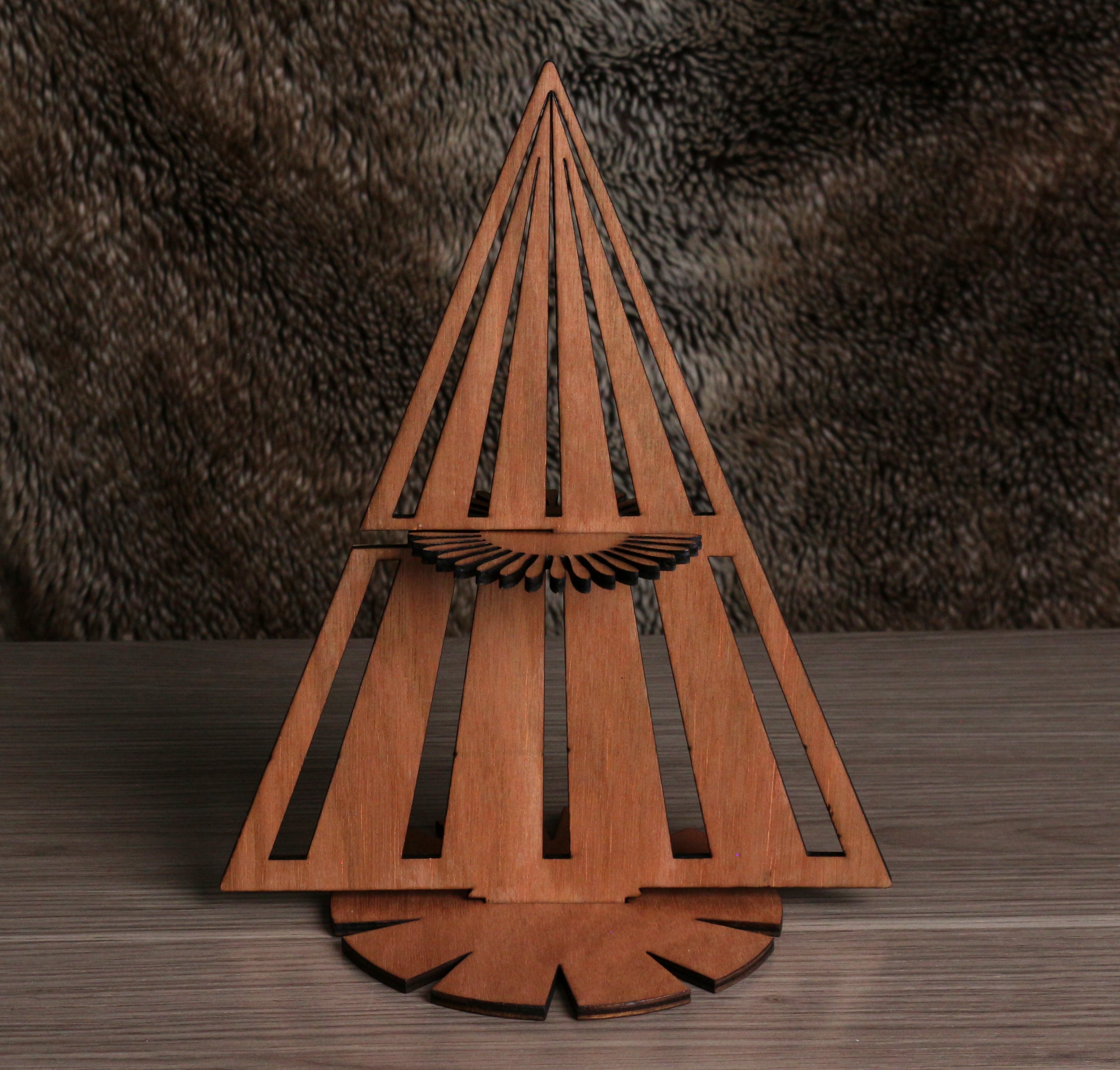 Présentoir de serviettes de table - Pyramide 