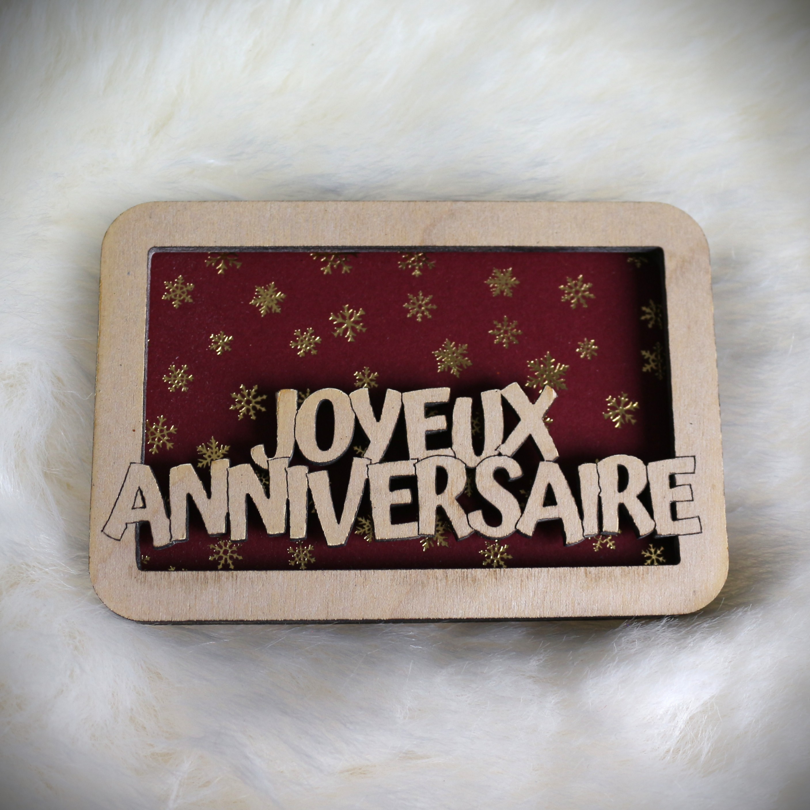 Étui pour carte cadeau: "Joyeux Anniversaire"