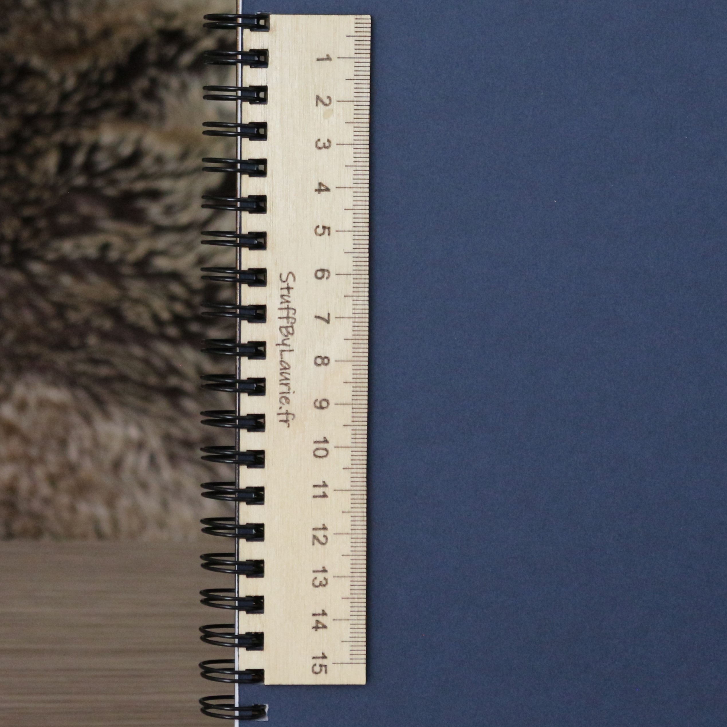 Marque-page - Règle en bois