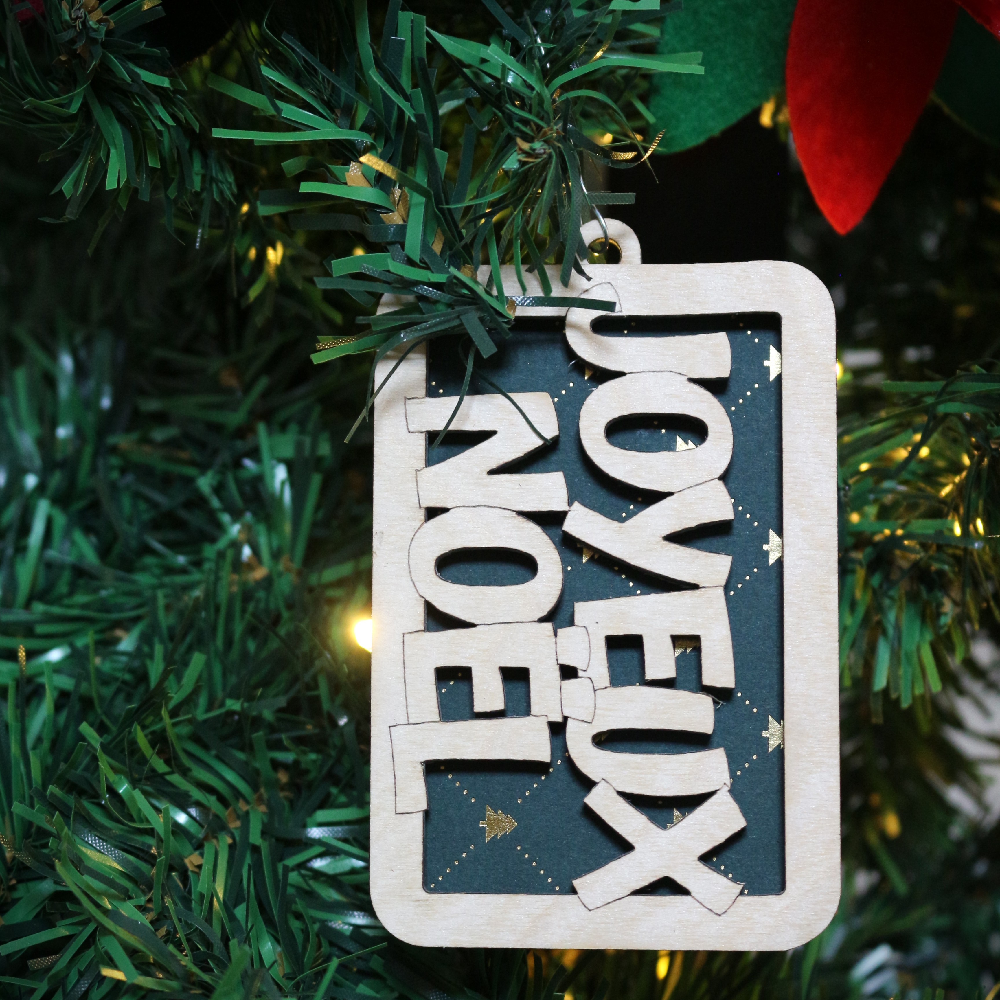 Étui pour carte cadeau: "Joyeux Noël"