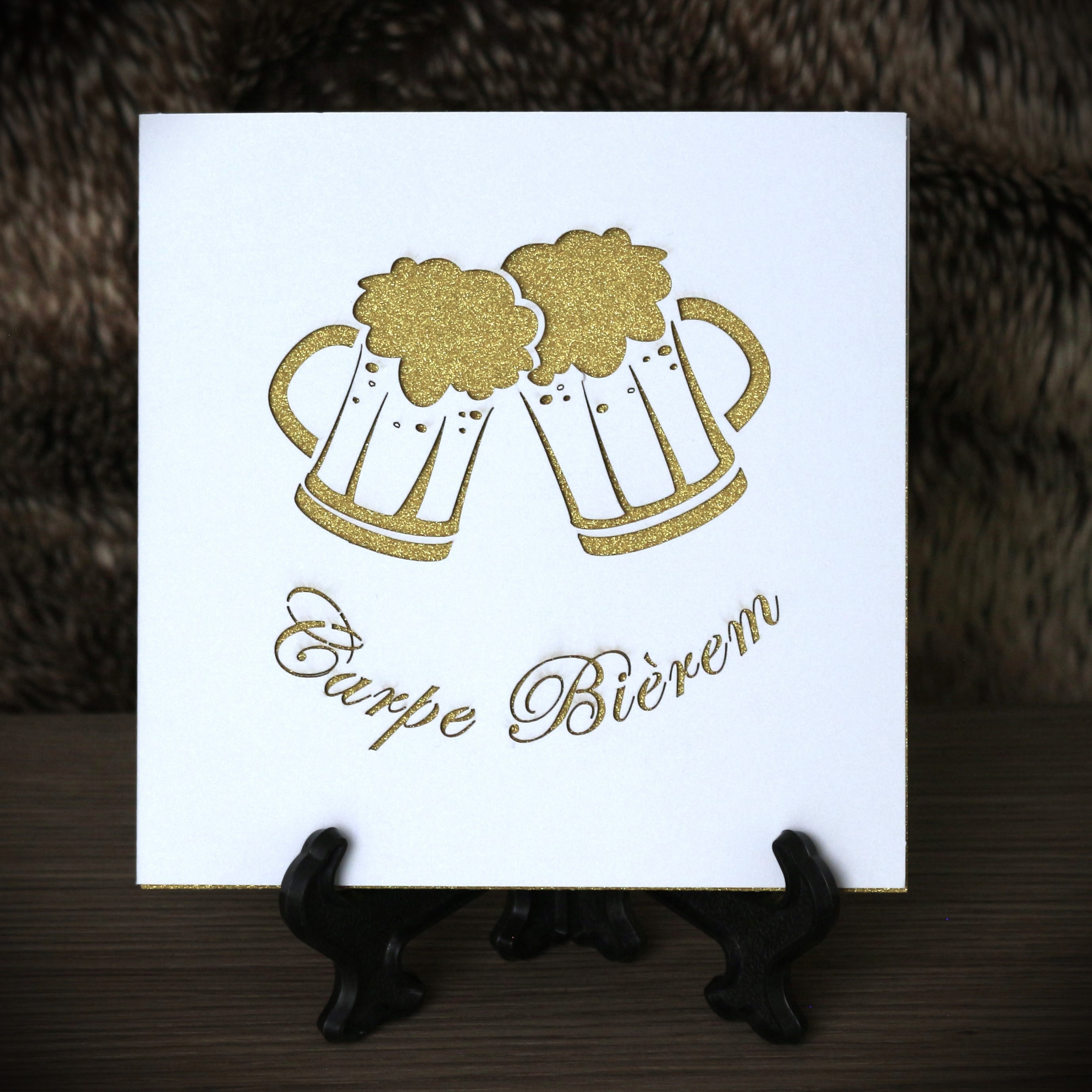 Carte de vœux 'Carpe Bierem'