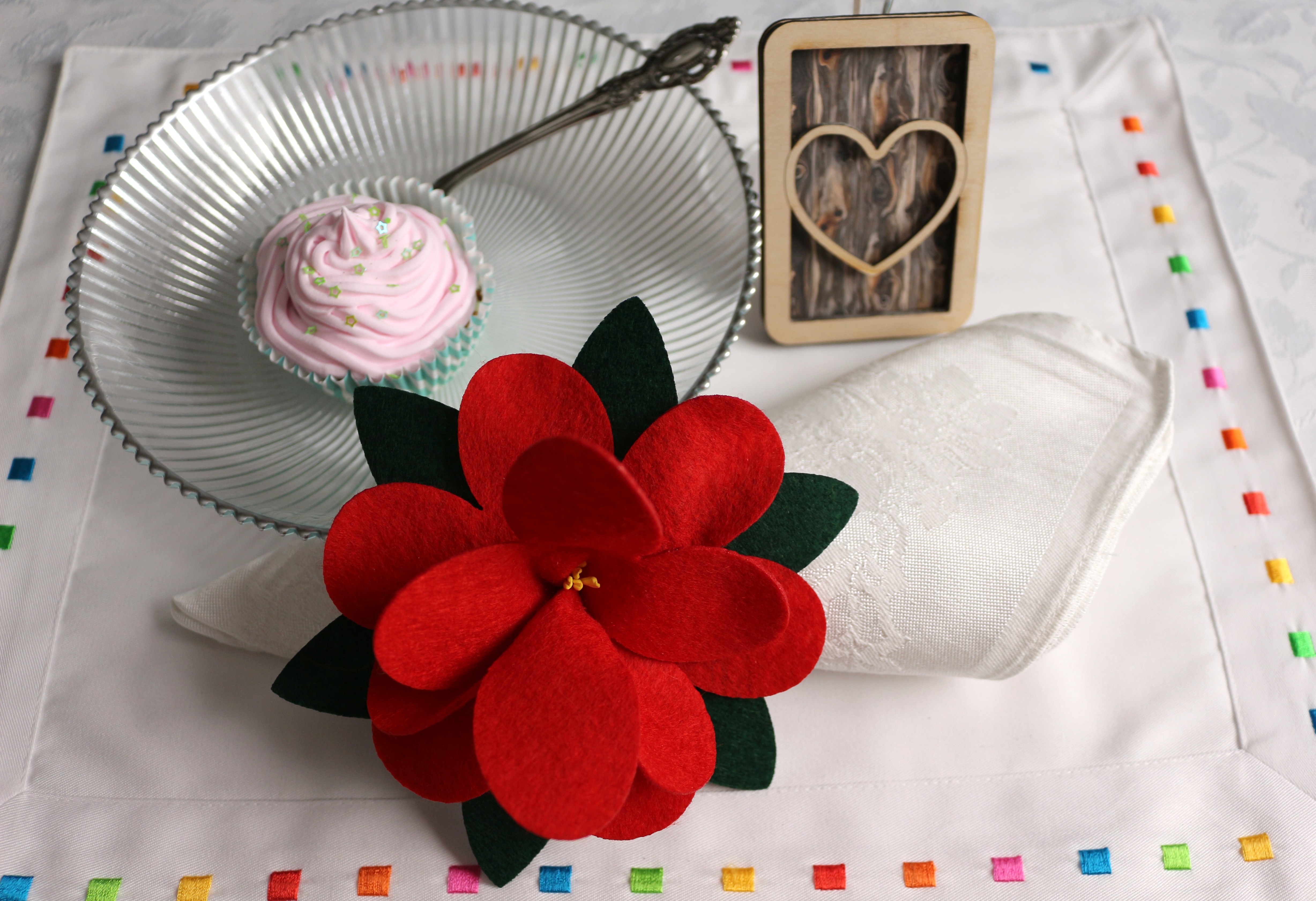 Porte-serviette - Rose