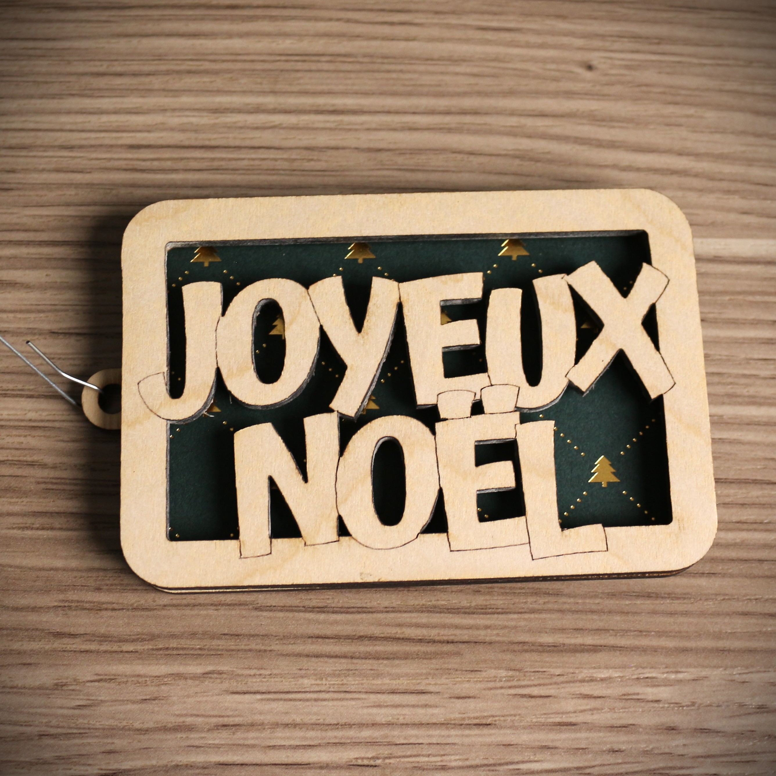 Étui pour carte cadeau: "Joyeux Noël"