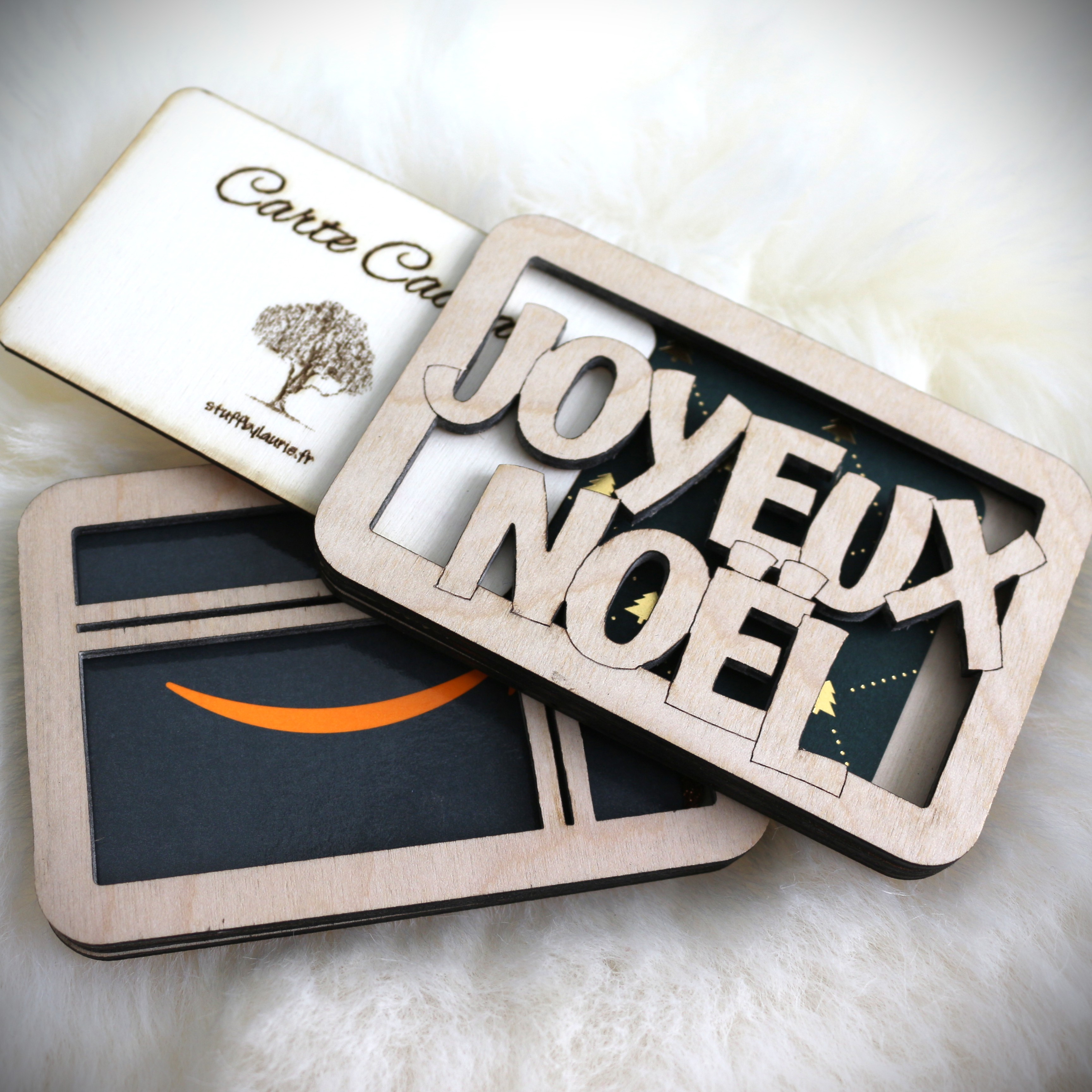 Étui pour carte cadeau: "Joyeux Noël"