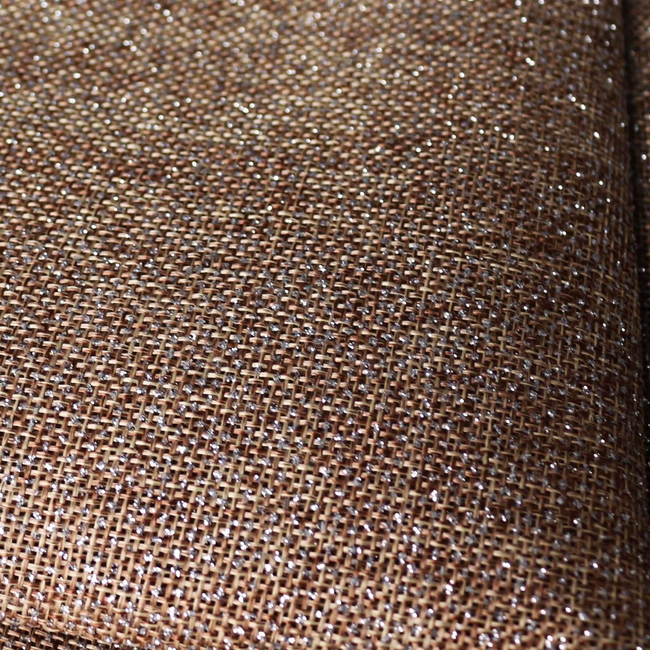 Sac cadeau en toile de jute scintillante 