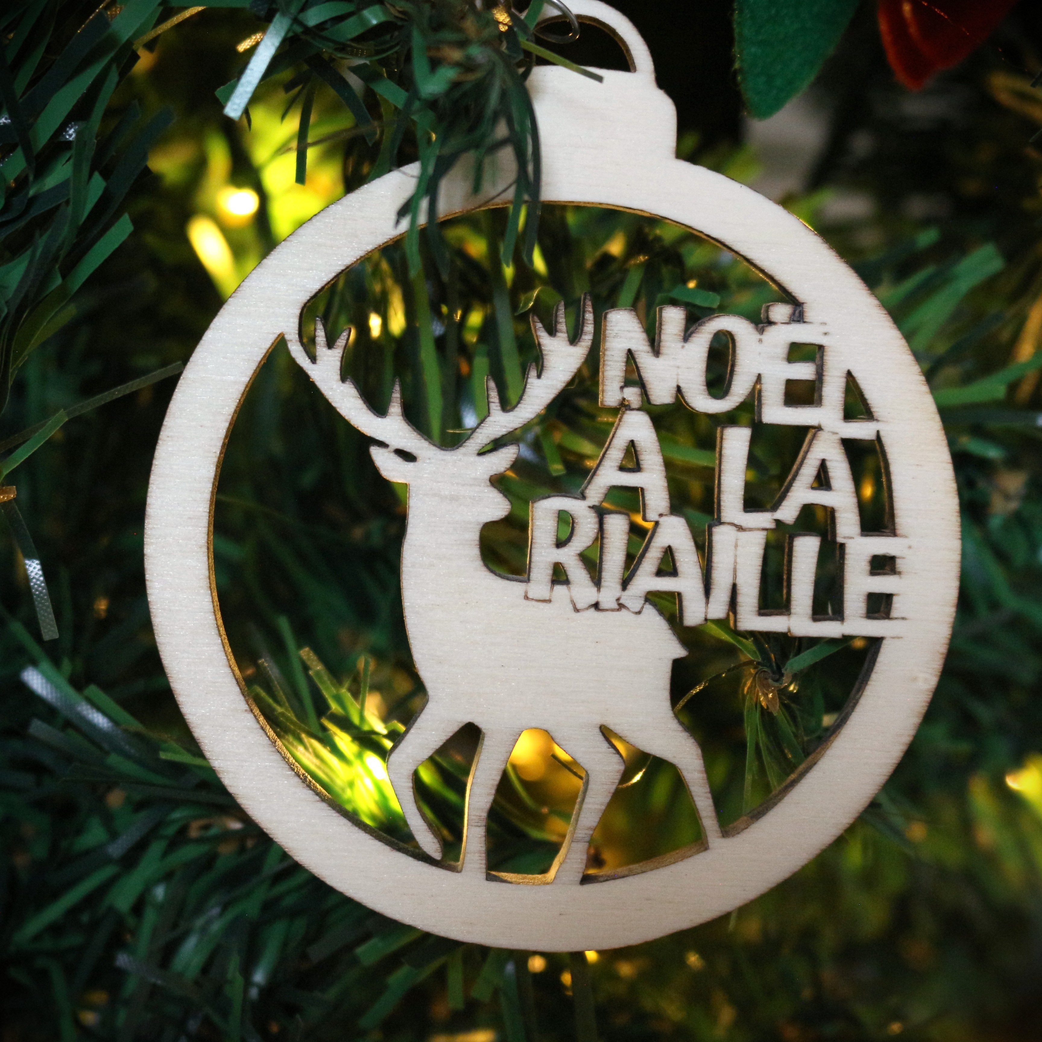 Boule de Noël  "Cerf"