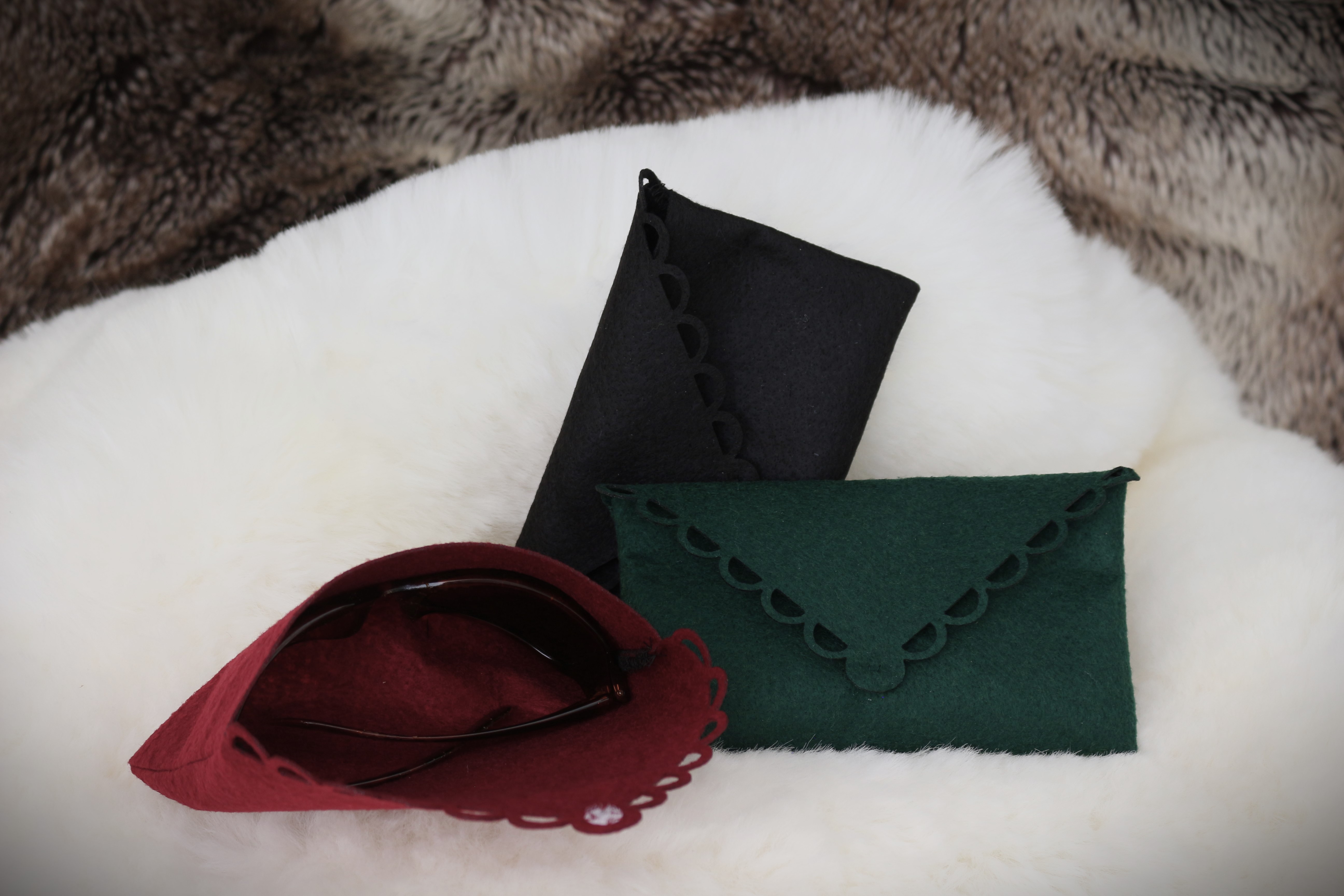 Étuis à lunettes en feutrine