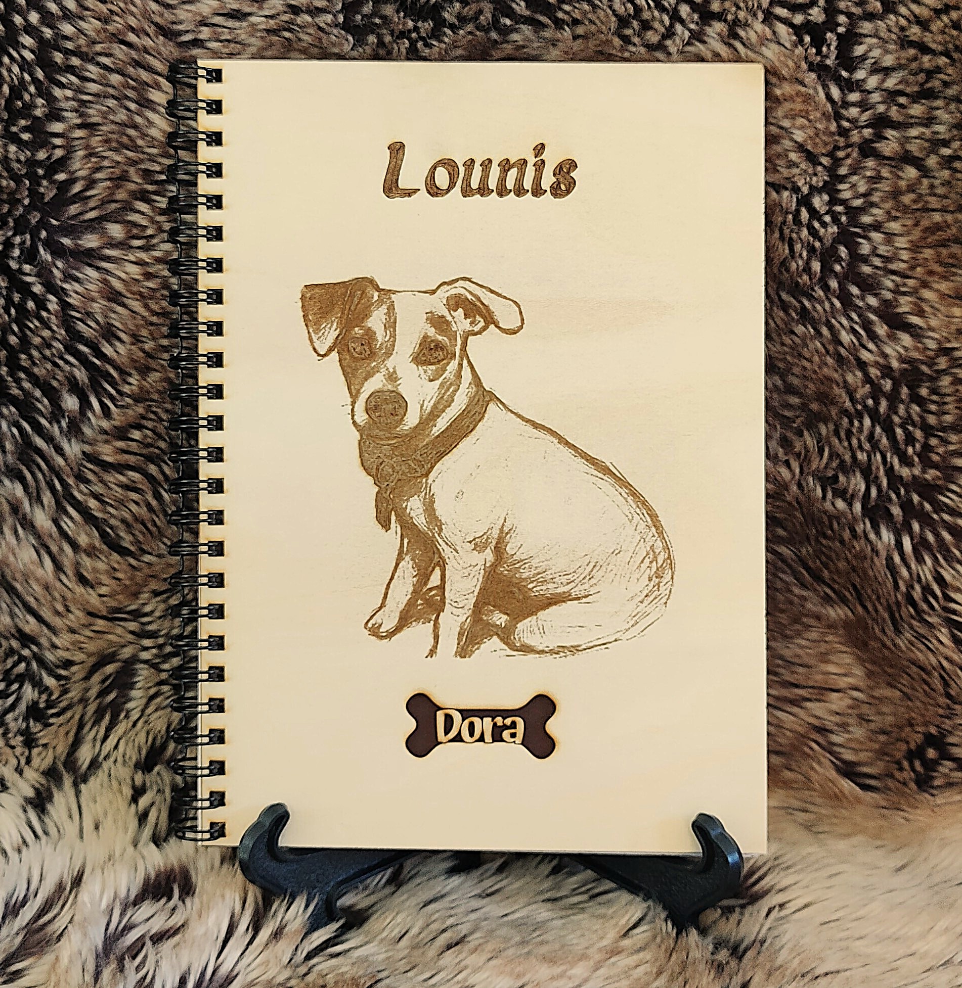 Carnet en bois personnalisable