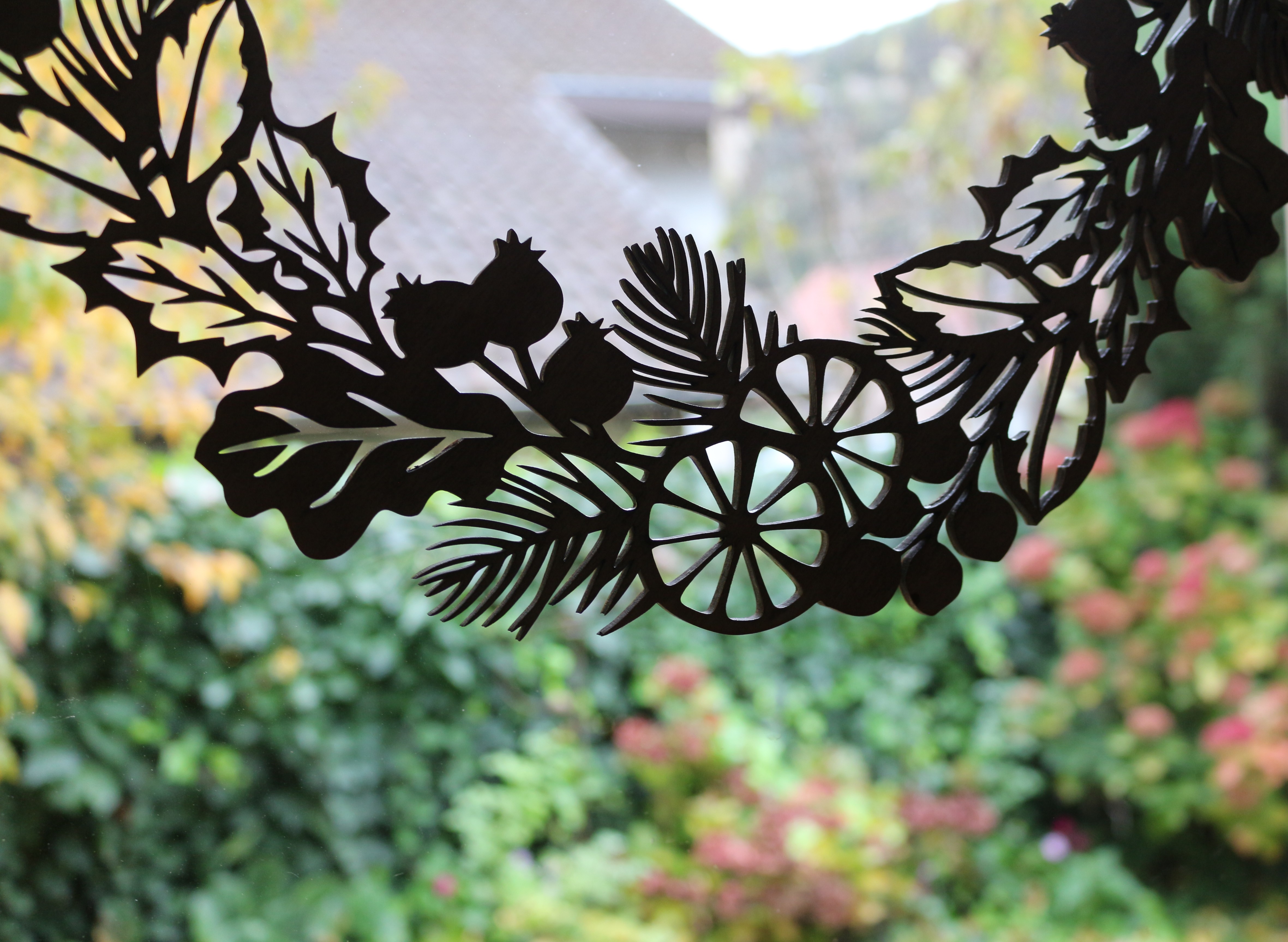 Couronne décorative en bois