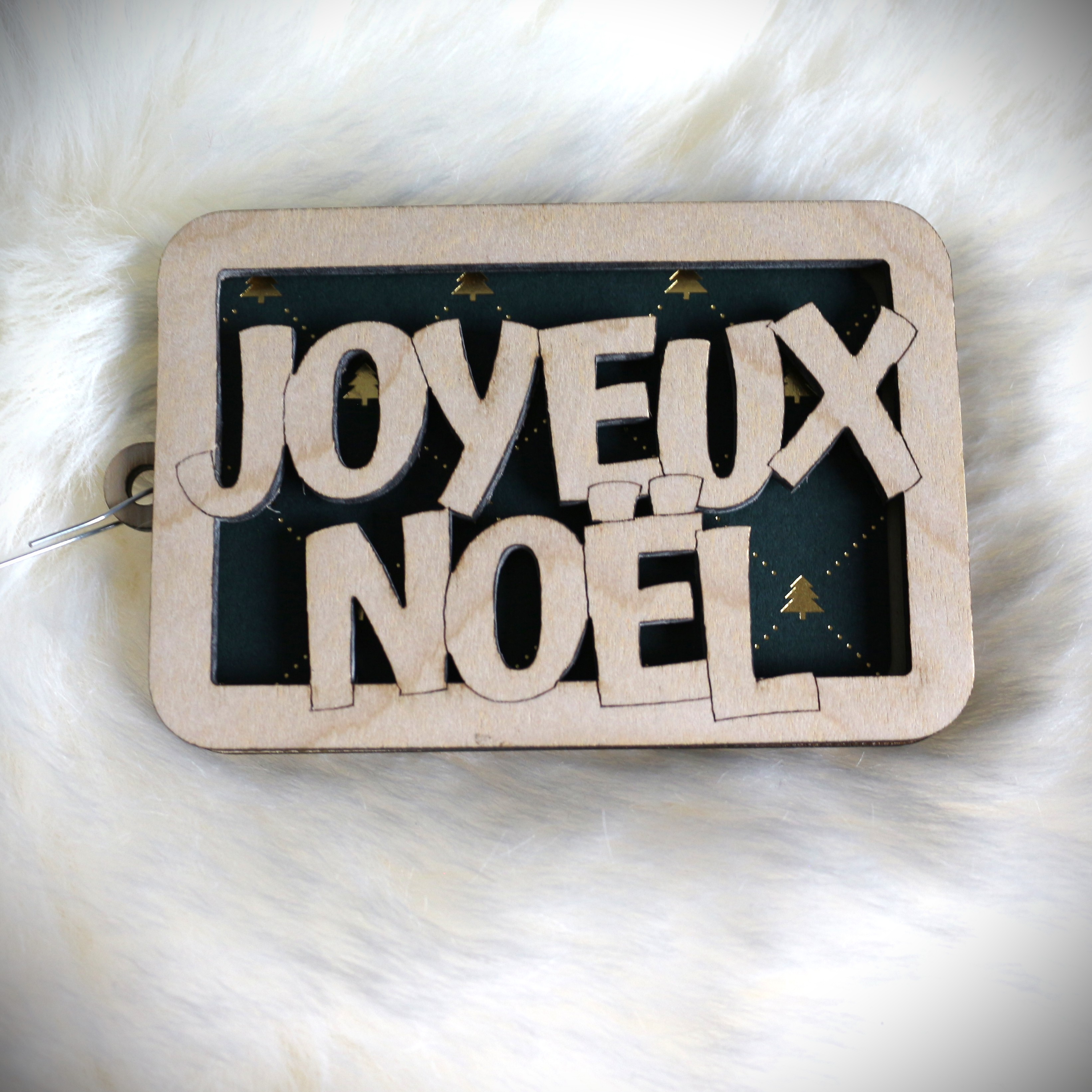 Étui pour carte cadeau: "Joyeux Noël"