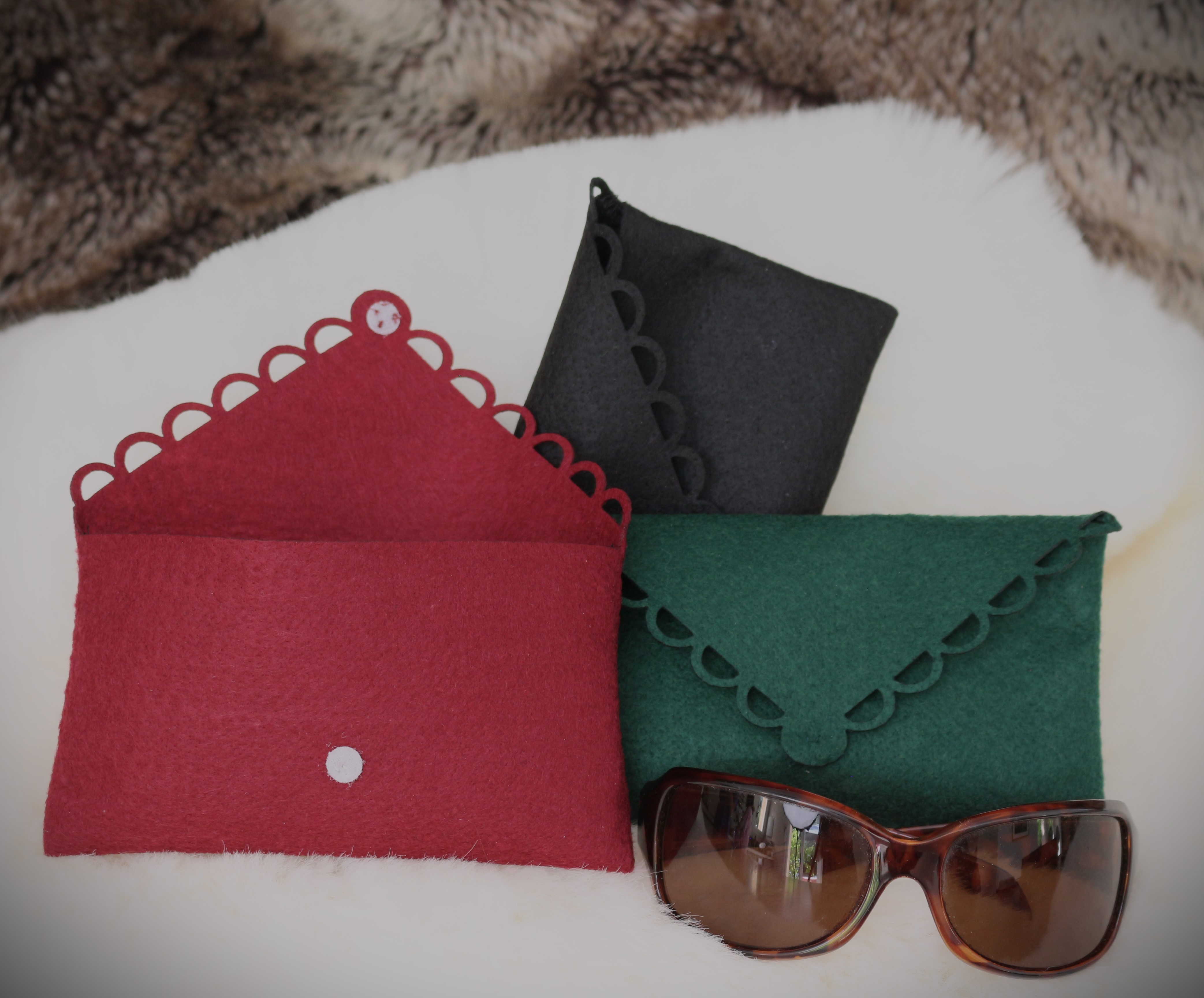 Étuis à lunettes en feutrine