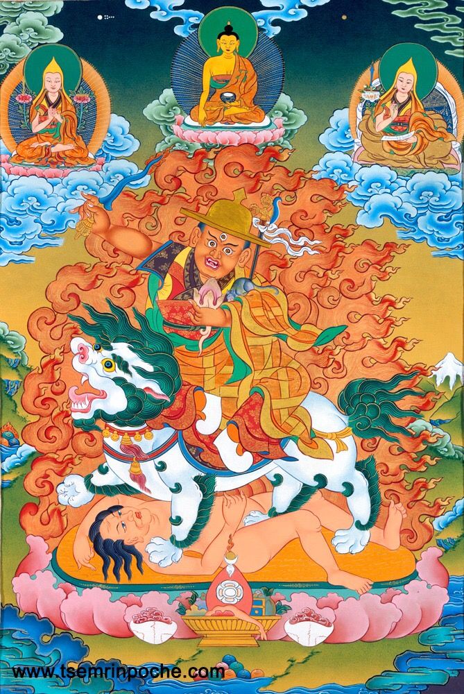 Serkyem Offering Prayers To Dorje Shugden