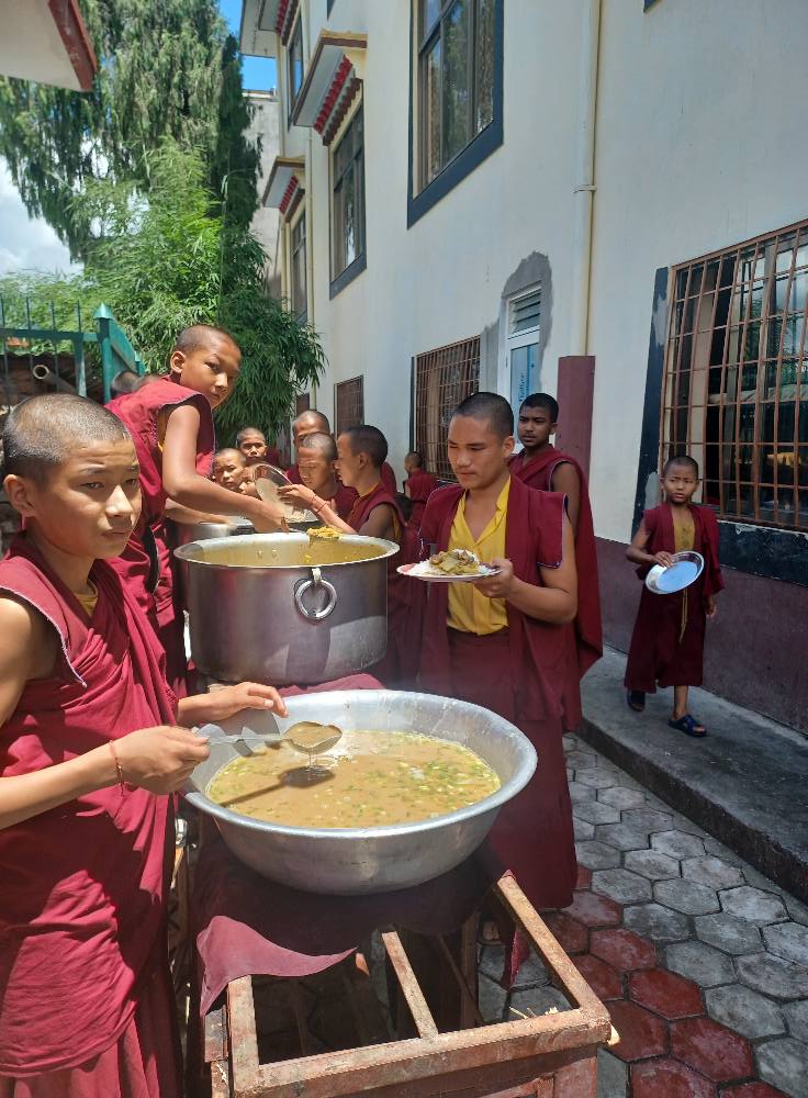 Food & Tea offering during retreat