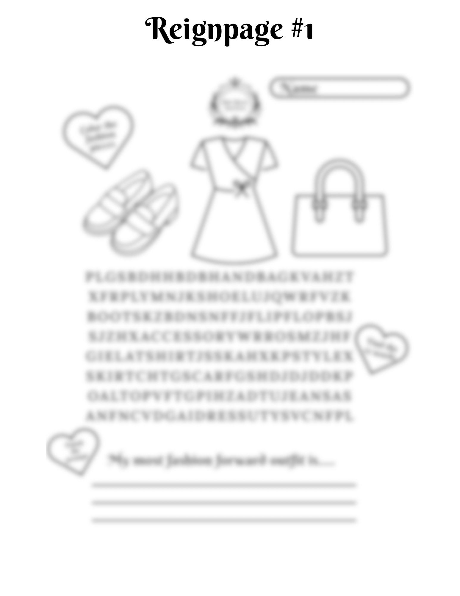 Reignpage #1 (Downloadable PDF)