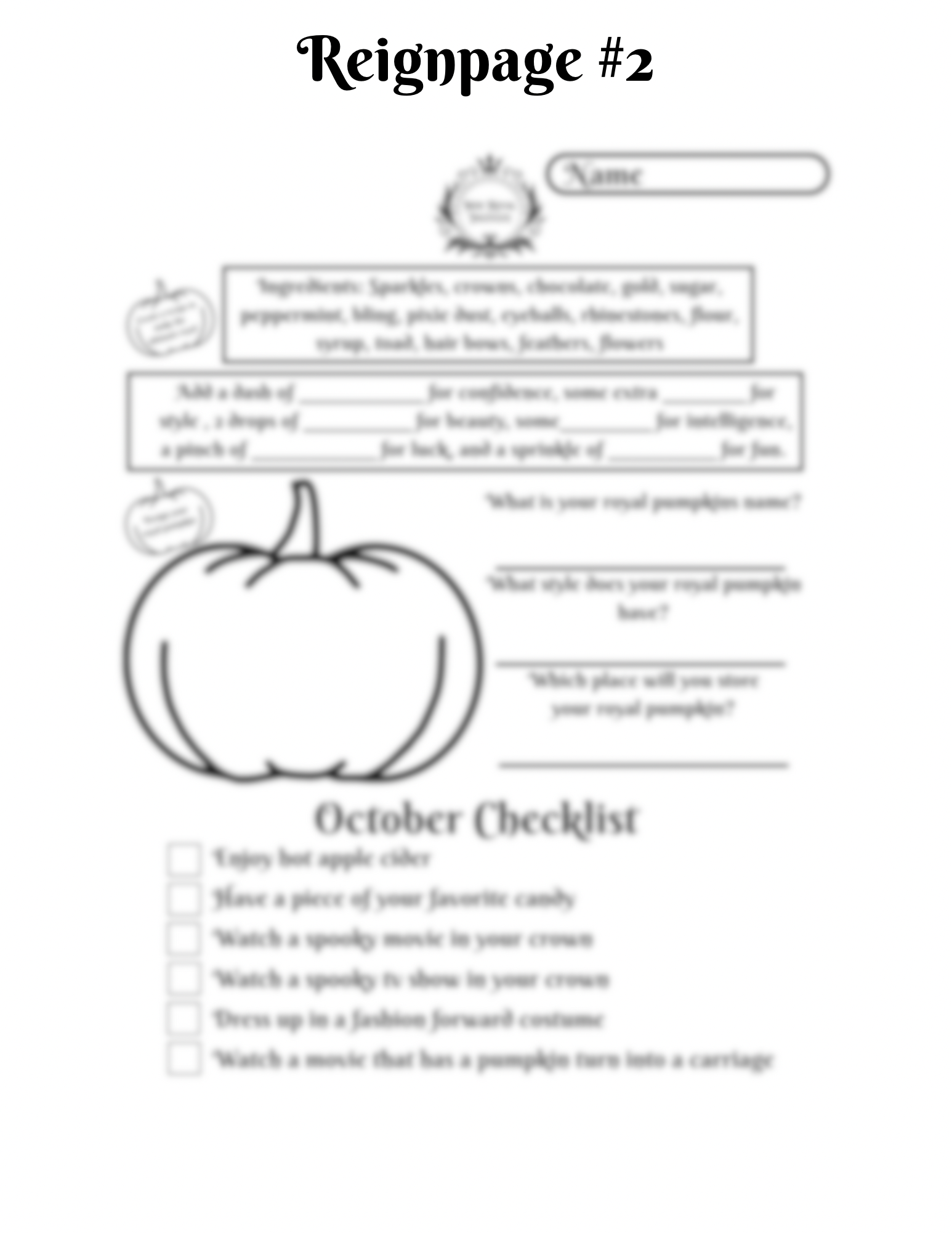 Reignpage #2 (Downloadable PDF)
