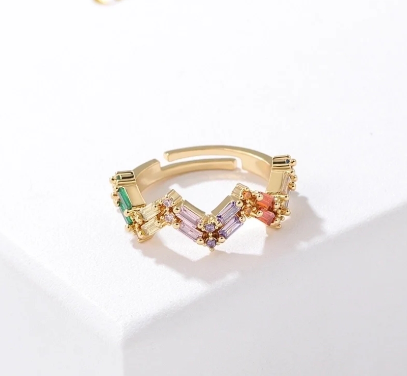 Multi-Stone Gold Ring