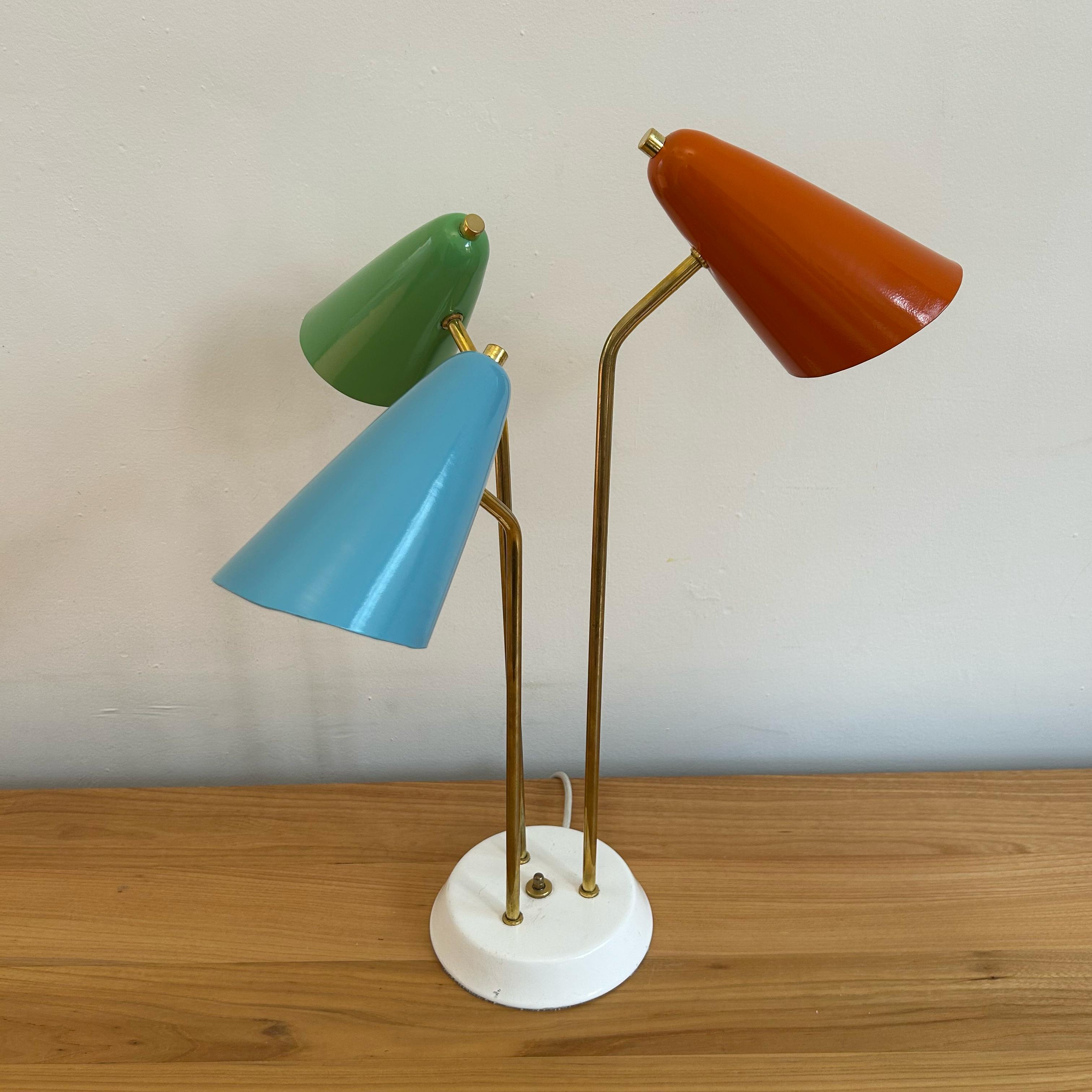 Lámpara de buro (3 pantallas)