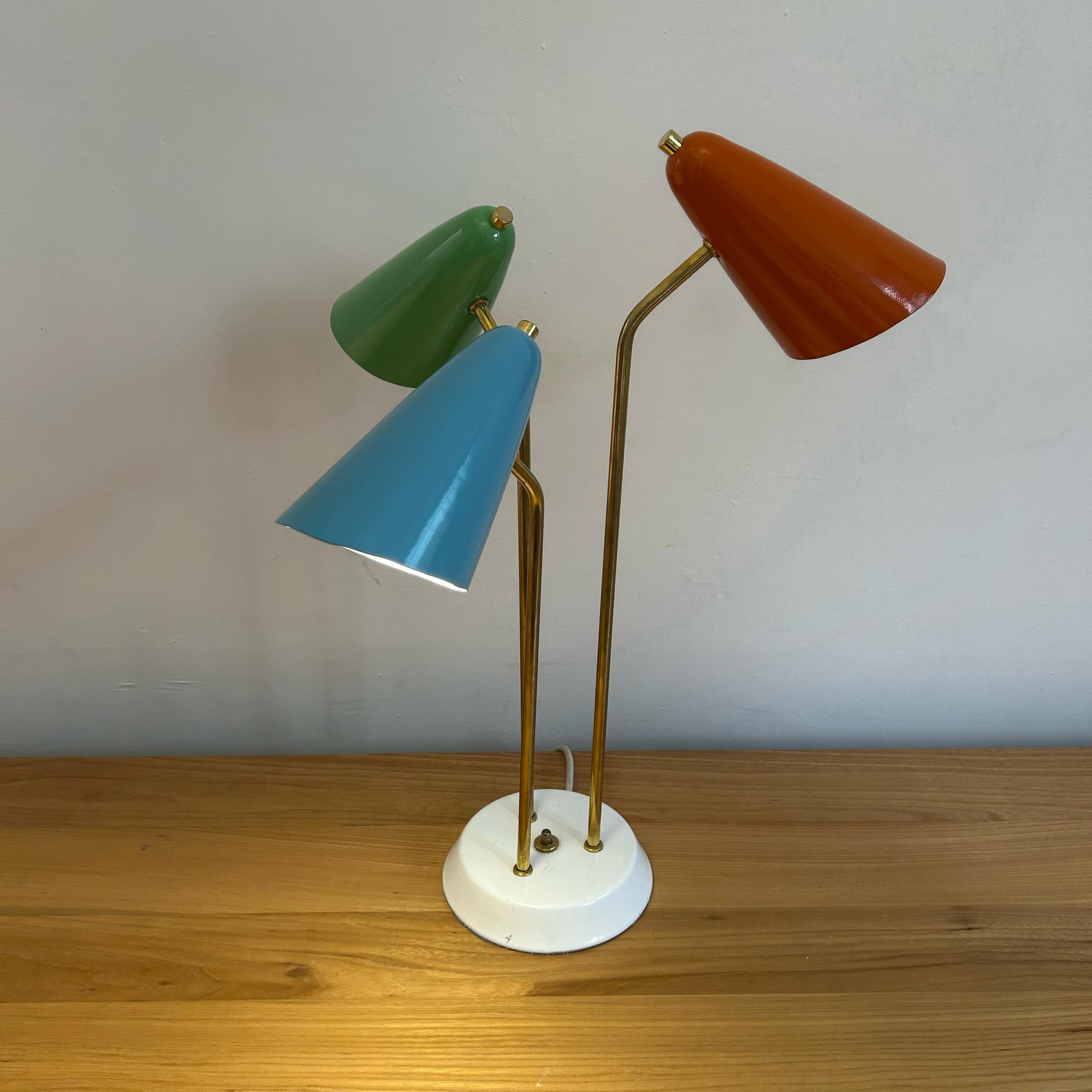 Lámpara de buro (3 pantallas)