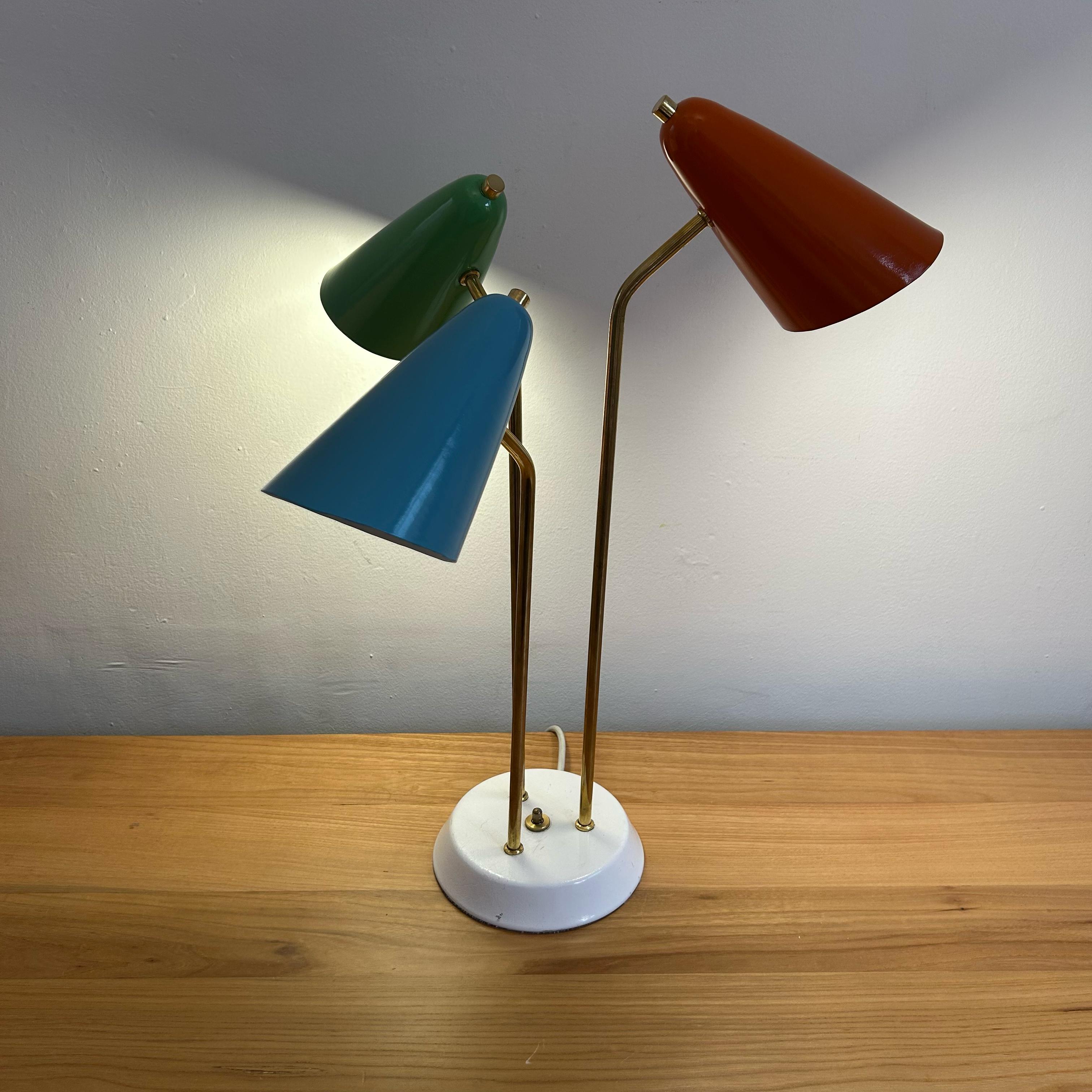 Lámpara de buro (3 pantallas)